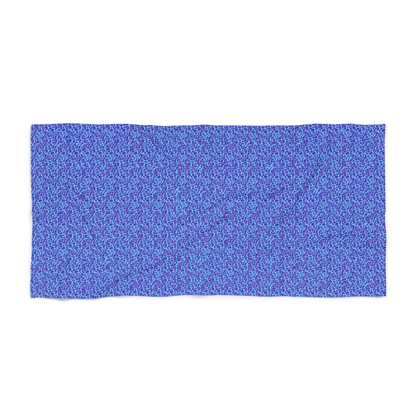 Vampire Art Blue Leopard Pattern Beach Towel