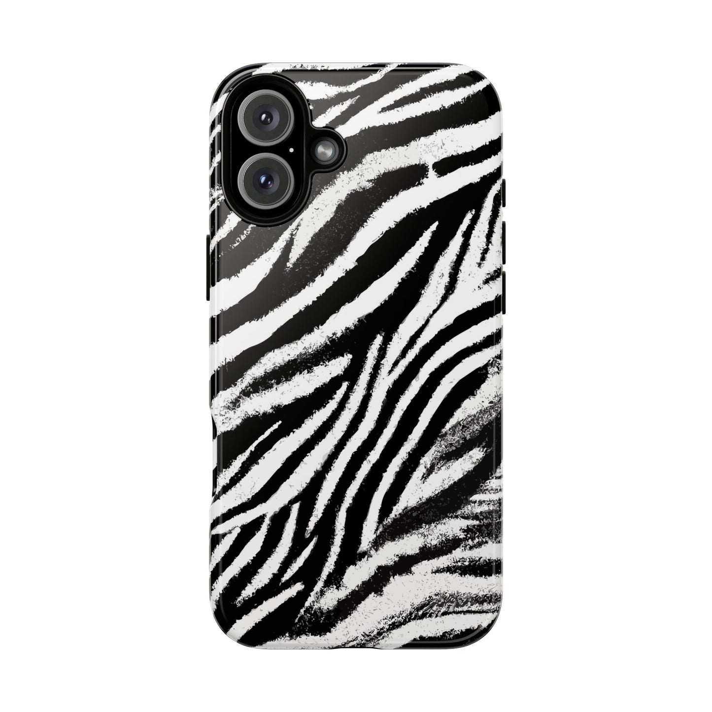 Vampire Art Vintage and Edgy iPhone 16 Tough Case - Grunge Zebra