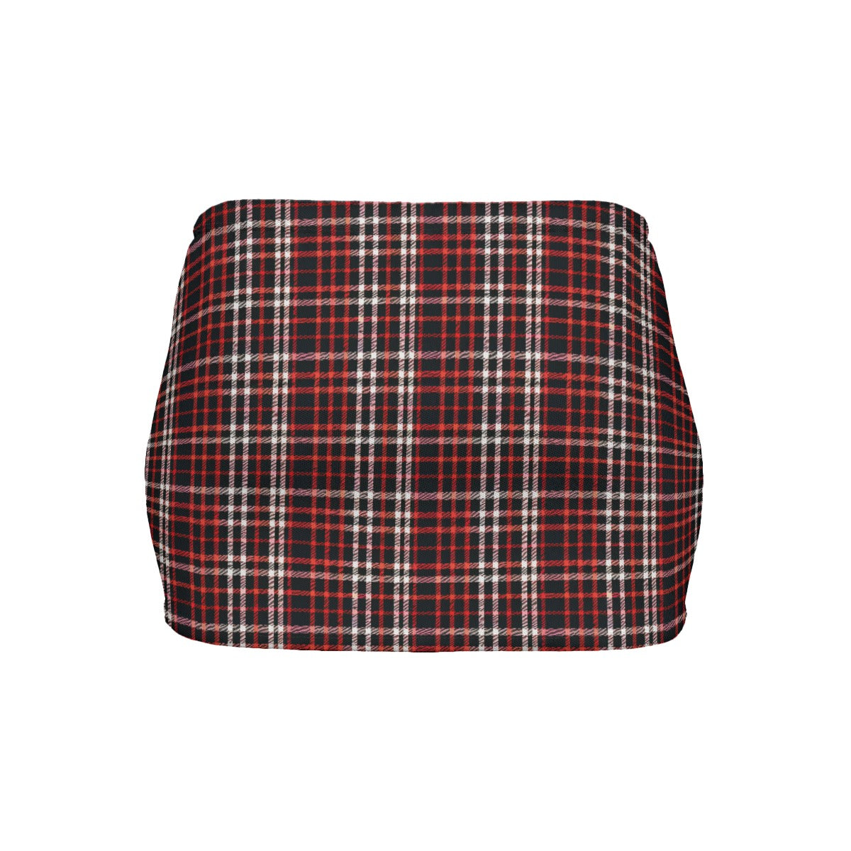 Vampire Art Chic Edge Micro Mini - Black and Red Plaid