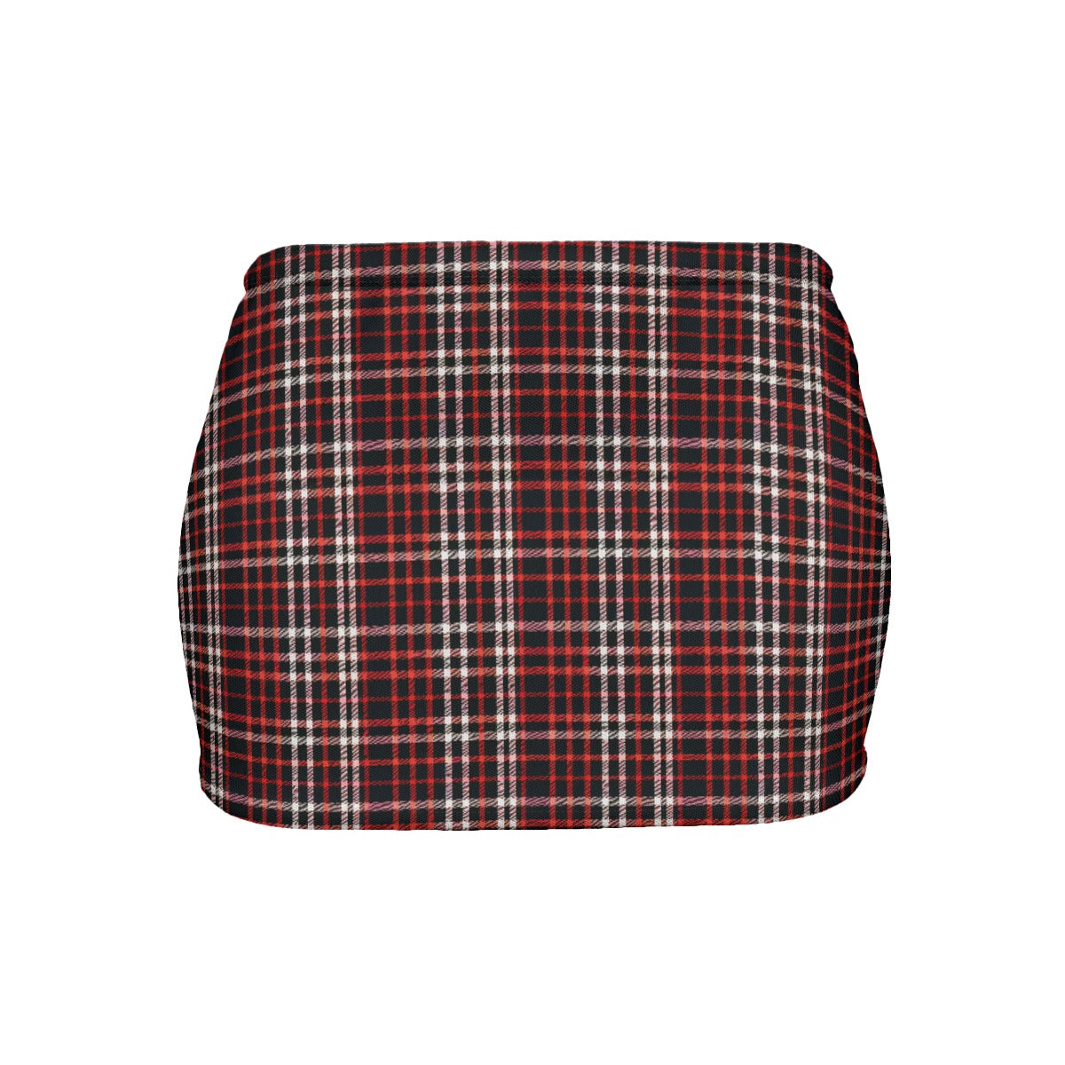 Vampire Art Chic Edge Micro Mini - Black and Red Plaid