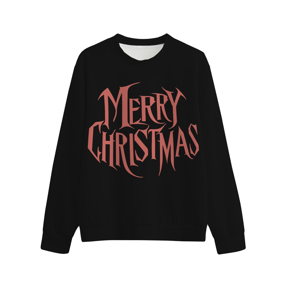 Vampire Art Retro Groovy Christmas Comfort Cotton Sweatshirt - Goth Merry Christmas