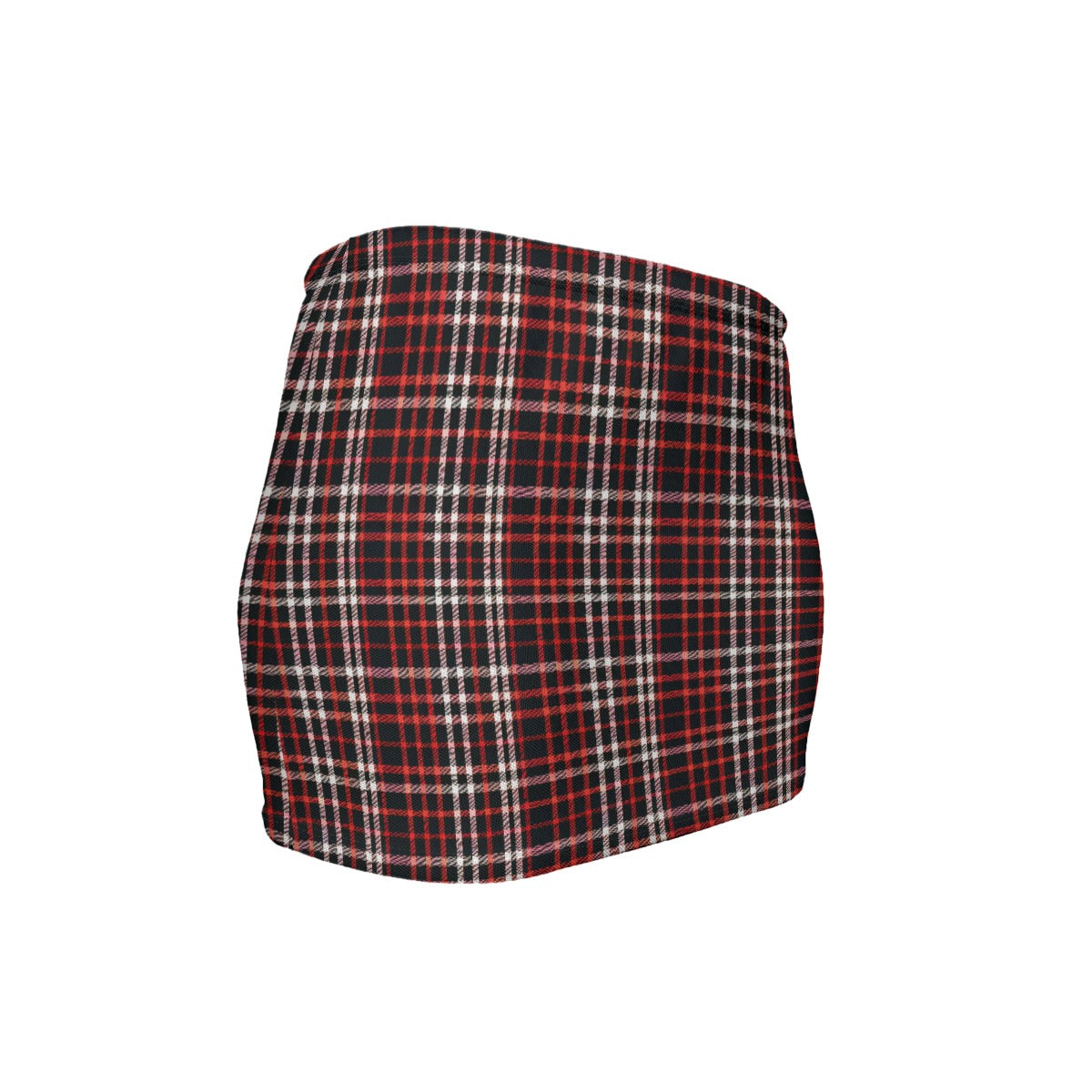 Vampire Art Chic Edge Micro Mini - Black and Red Plaid