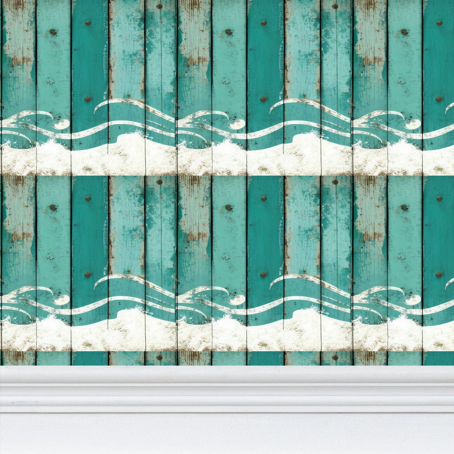 Vampire Art Instant Vintage Beach House Repeat Pattern Wallpaper