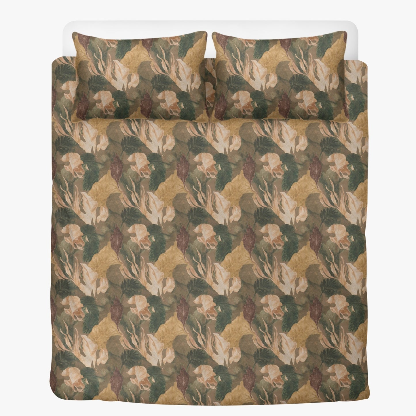 Vampire Art 3-Piece Retro Polyester Bedding Set - Autumnal Foliage