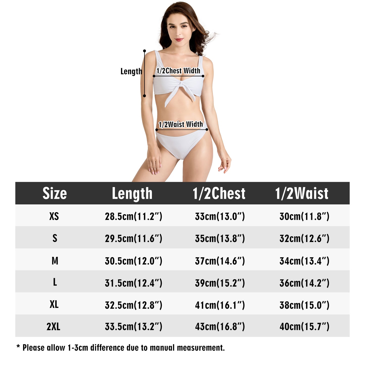 Vampire Art Charcoal Women's Bow Front Bikinis Suit