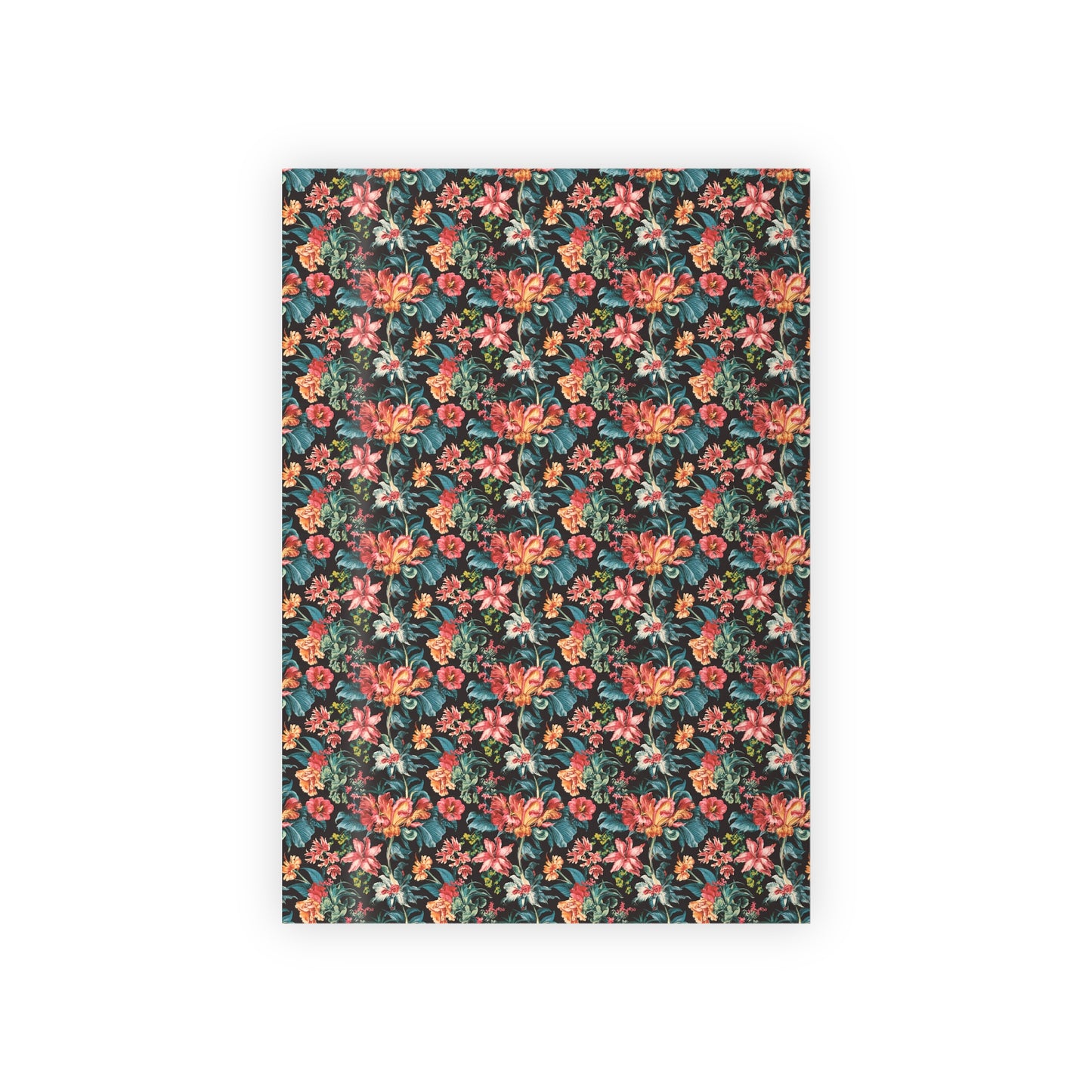 Vampire Art Retro Luxe Eco-Friendly Gift Wrapping Paper Roll (1 pc) - Vintage Surf Flowers - Made in the UK