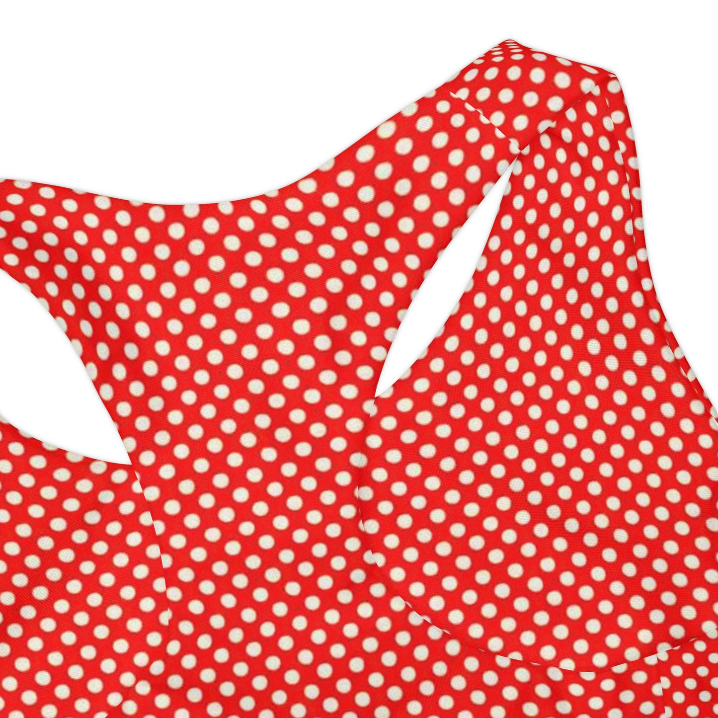 Vampire Art Red and White Polka Dot Girls Two Piece Swimsuit