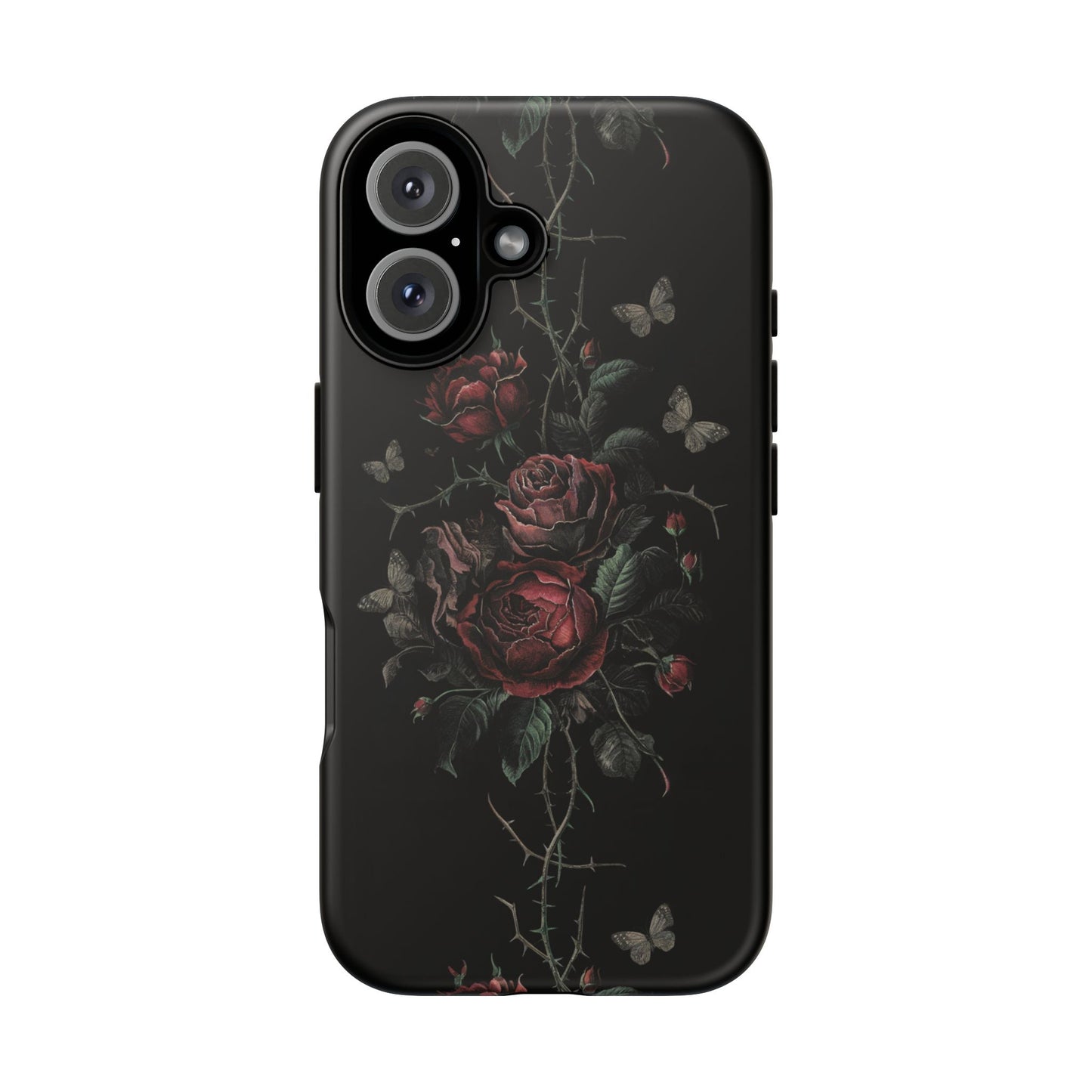 Vampire Art Vintage and Edgy iPhone 16 Tough Case - Goth Roses