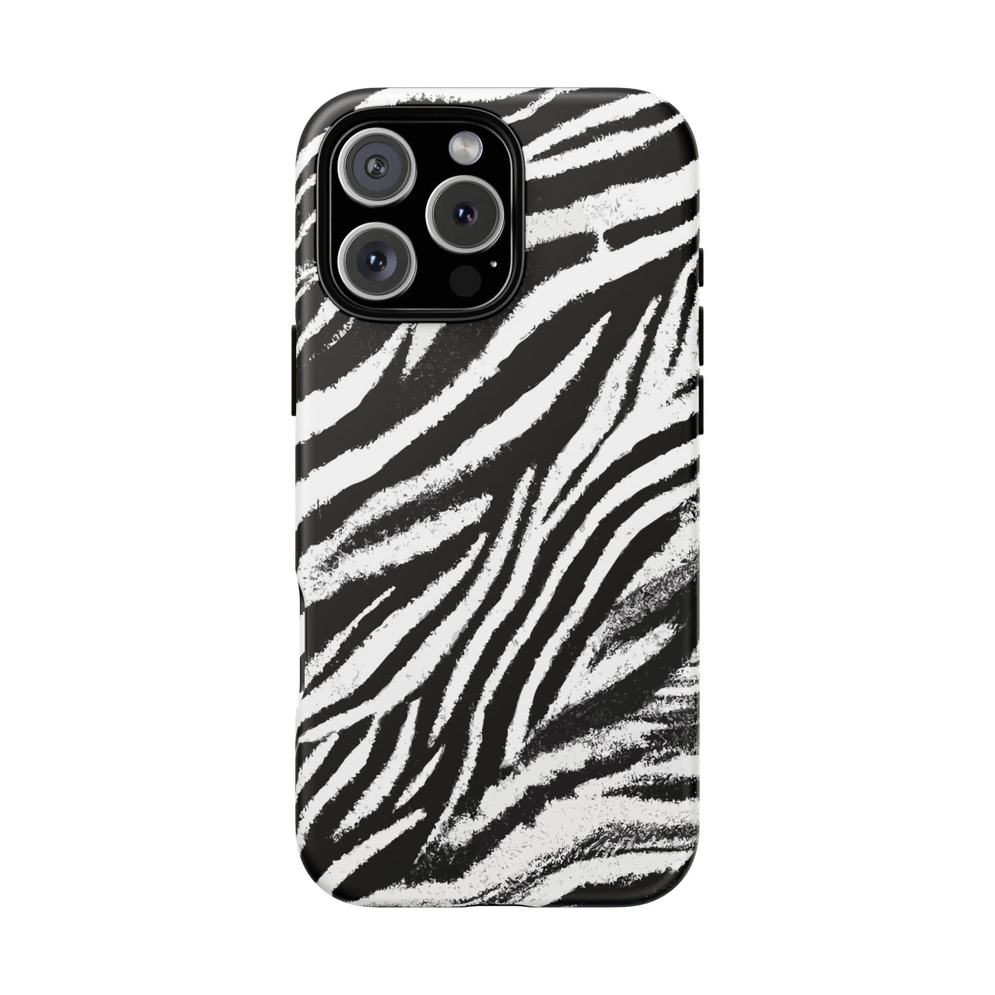 Vampire Art Vintage and Edgy iPhone 16 Tough Case - Grunge Zebra