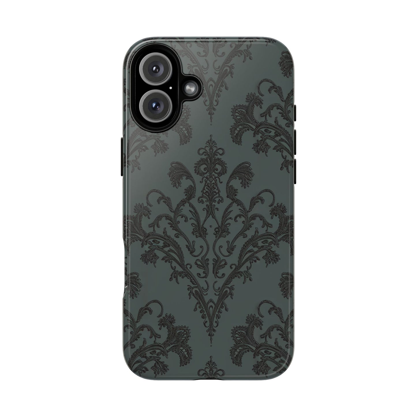 Vampire Art Vintage and Edgy iPhone 16 Tough Case - Goth Brocade