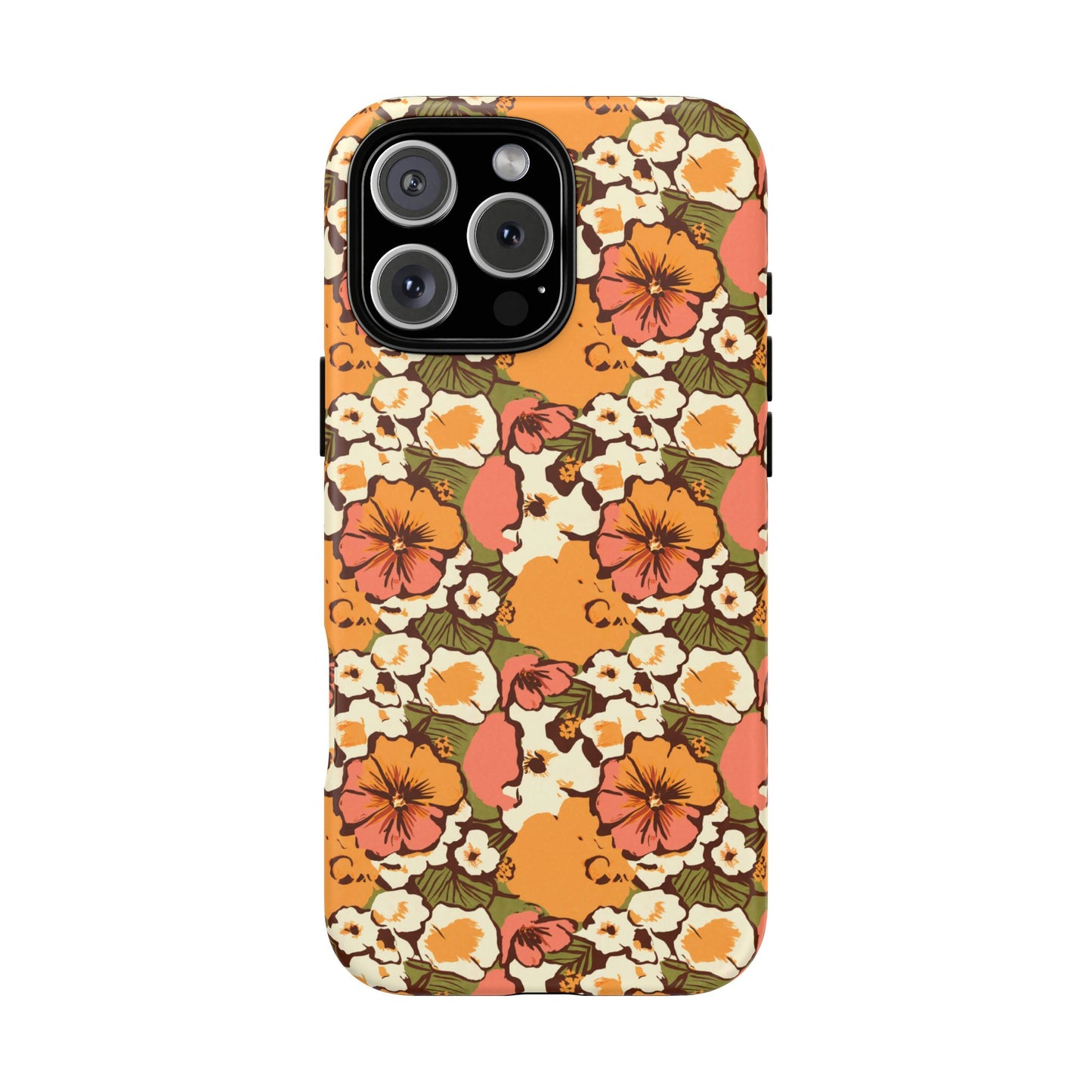 Vampire Art Vintage and Edgy iPhone 16 Tough Case - Boho Sixties Florals