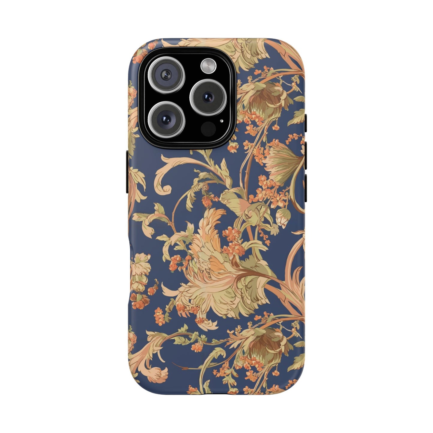 Vampire Art Vintage and Edgy iPhone 16 Tough Case - Mucha-Inspired Art Nouveau Florals