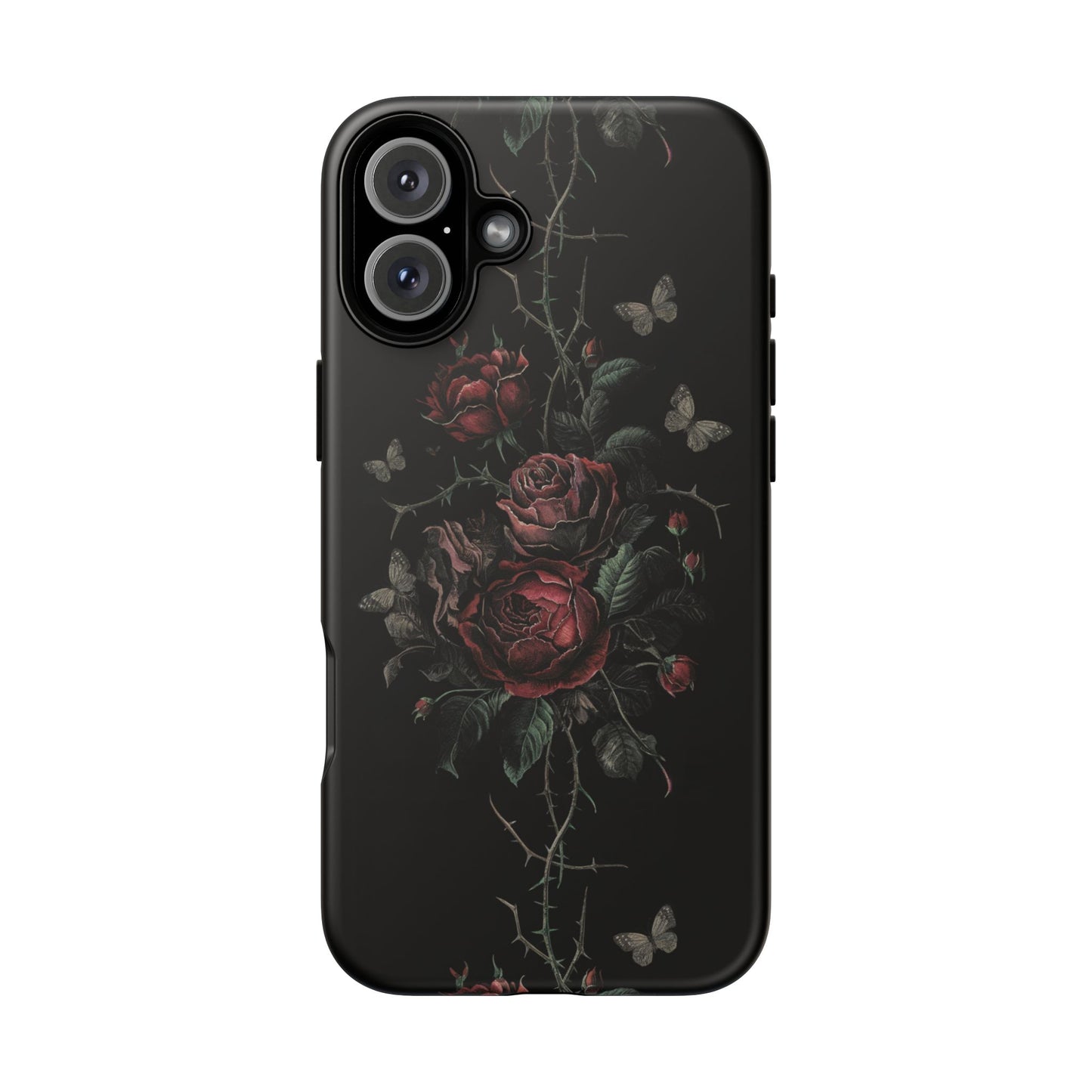 Vampire Art Vintage and Edgy iPhone 16 Tough Case - Goth Roses