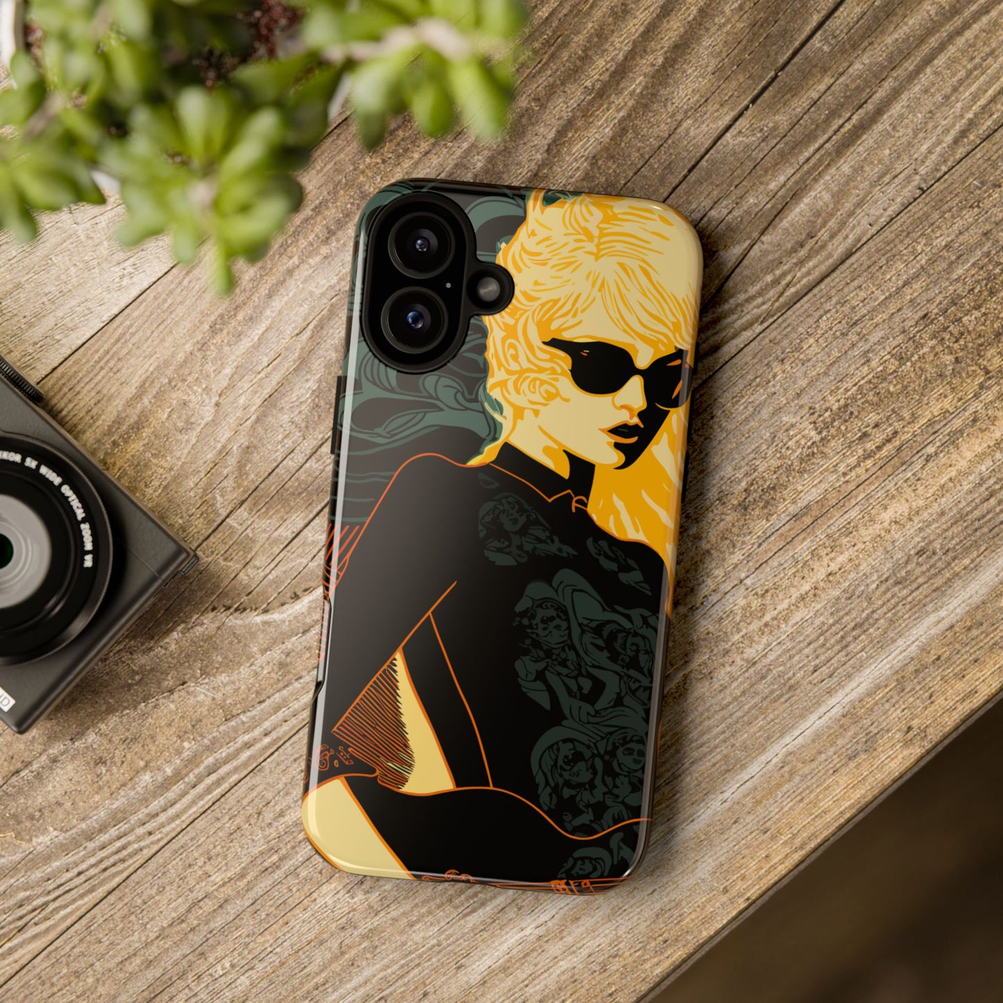 Vampire Art Vintage and Edgy iPhone 16 Tough Case - Rockstar