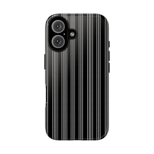 Vampire Art Vintage and Edgy iPhone 16 Tough Case - Grandad Victorian Pinstripe