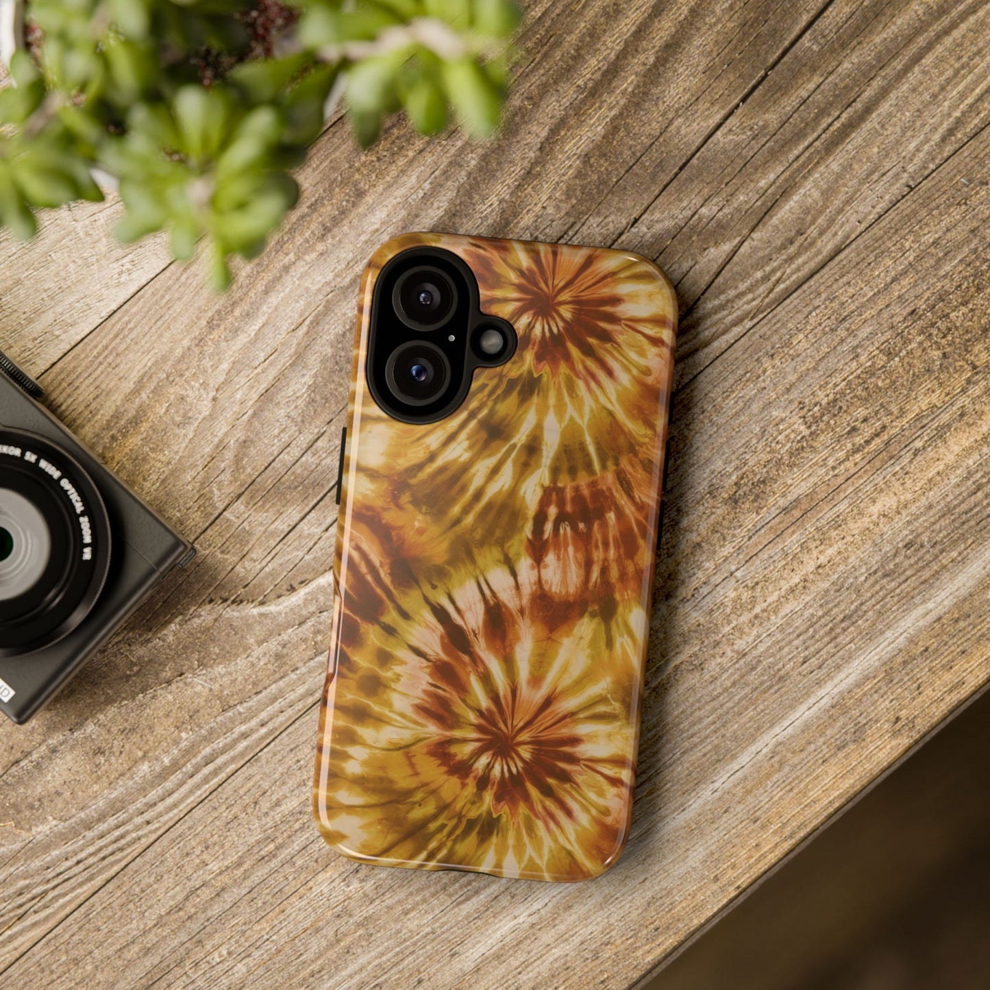 Vampire Art Vintage and Edgy iPhone 16 Tough Case - Hippie Tie Dye