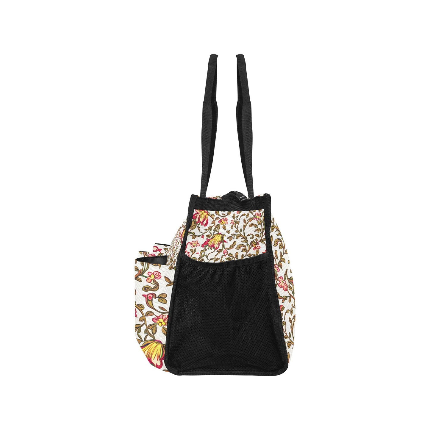 Vampire Art Retro Large Multi-pocket Beach Bag - Honeysuckle