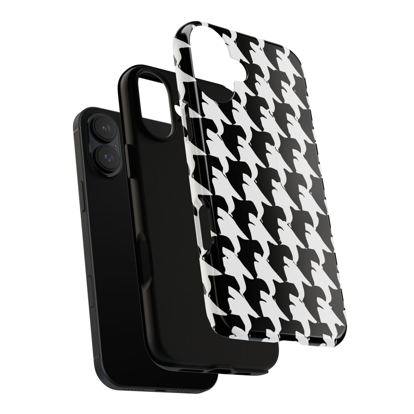 Vampire Art Vintage and Edgy iPhone 16 Tough Case - Mod Houndstooth