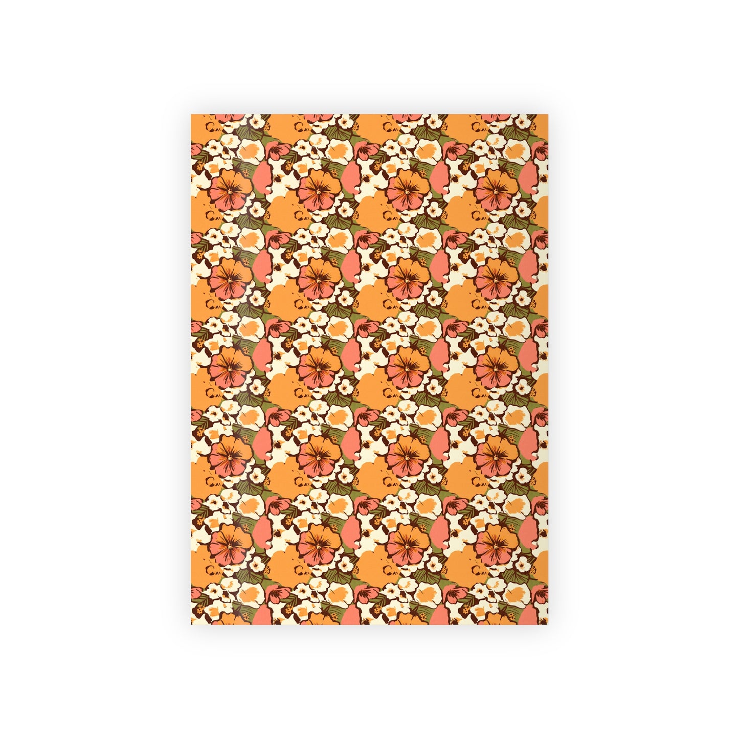 Vampire Art Retro Luxe Eco-Friendly Gift Wrapping Paper Roll (1 pc) - Sixties Boho Flowers - Made in the UK