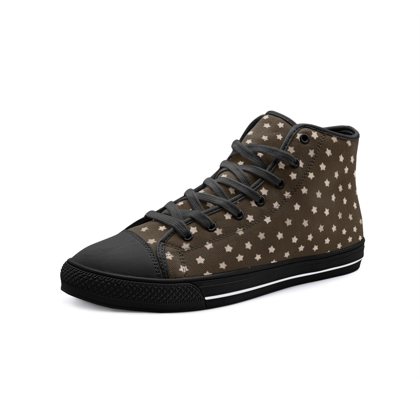 Vampire Art Whimsigoth Unisex High Top Canvas Shoes - Stars - Available in Black or White