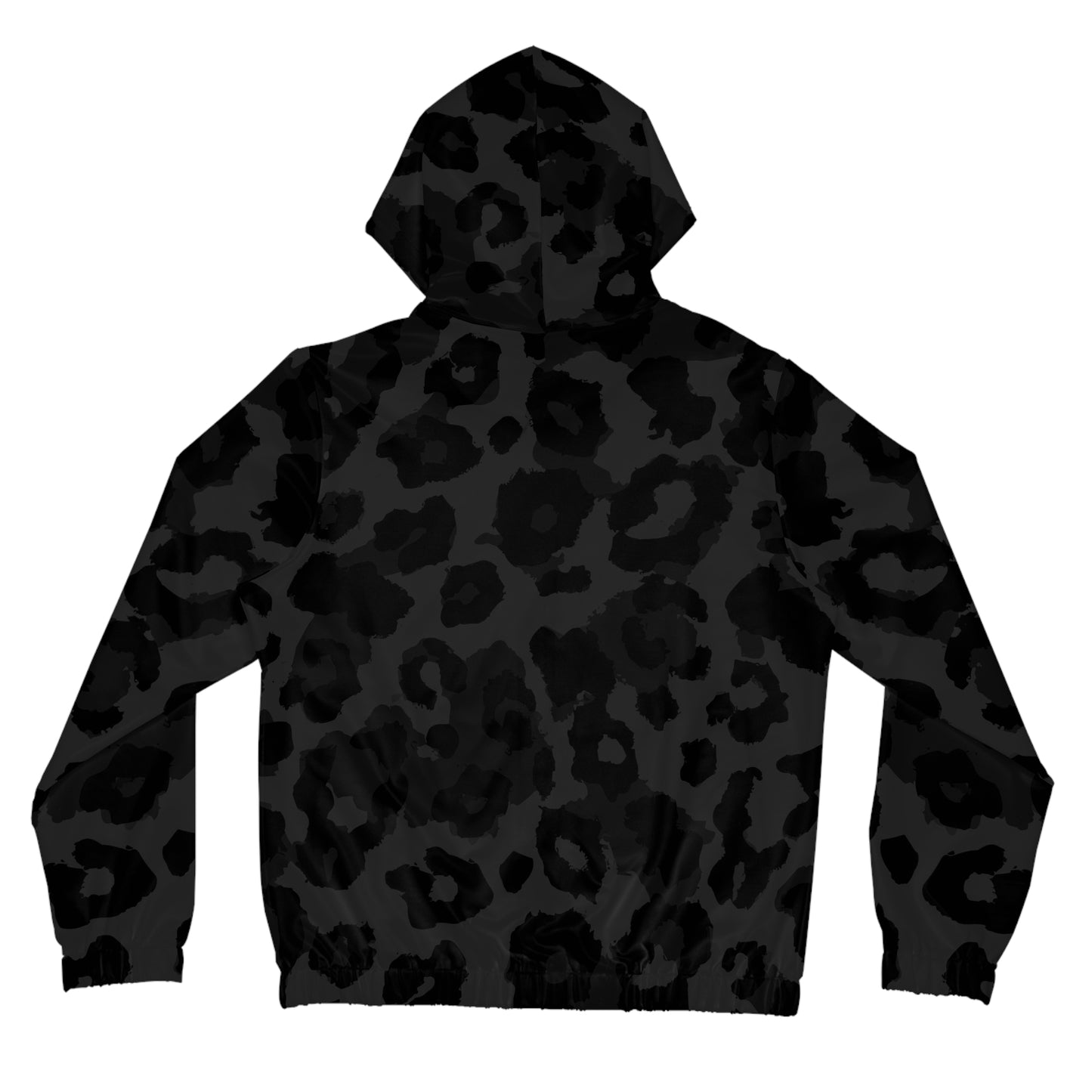 Vampire Art Grunge Glam Black Leopard Pattern Women’s Full-Zip Hoodie