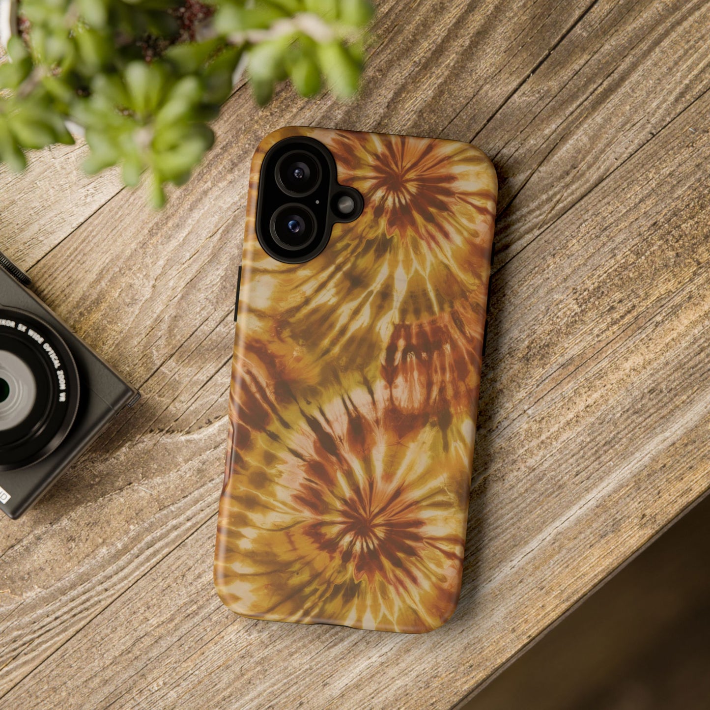 Vampire Art Vintage and Edgy iPhone 16 Tough Case - Hippie Tie Dye