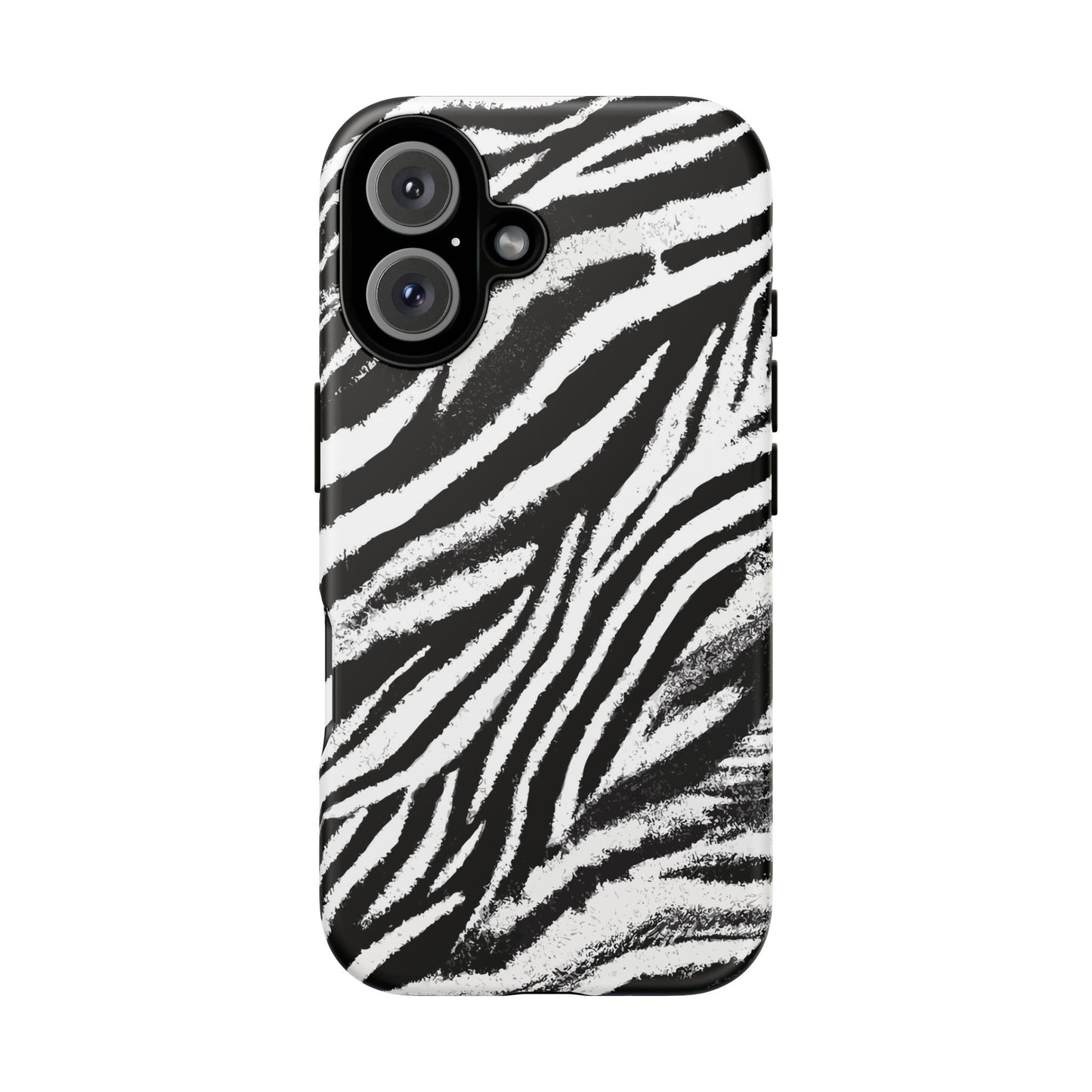 Vampire Art Vintage and Edgy iPhone 16 Tough Case - Grunge Zebra