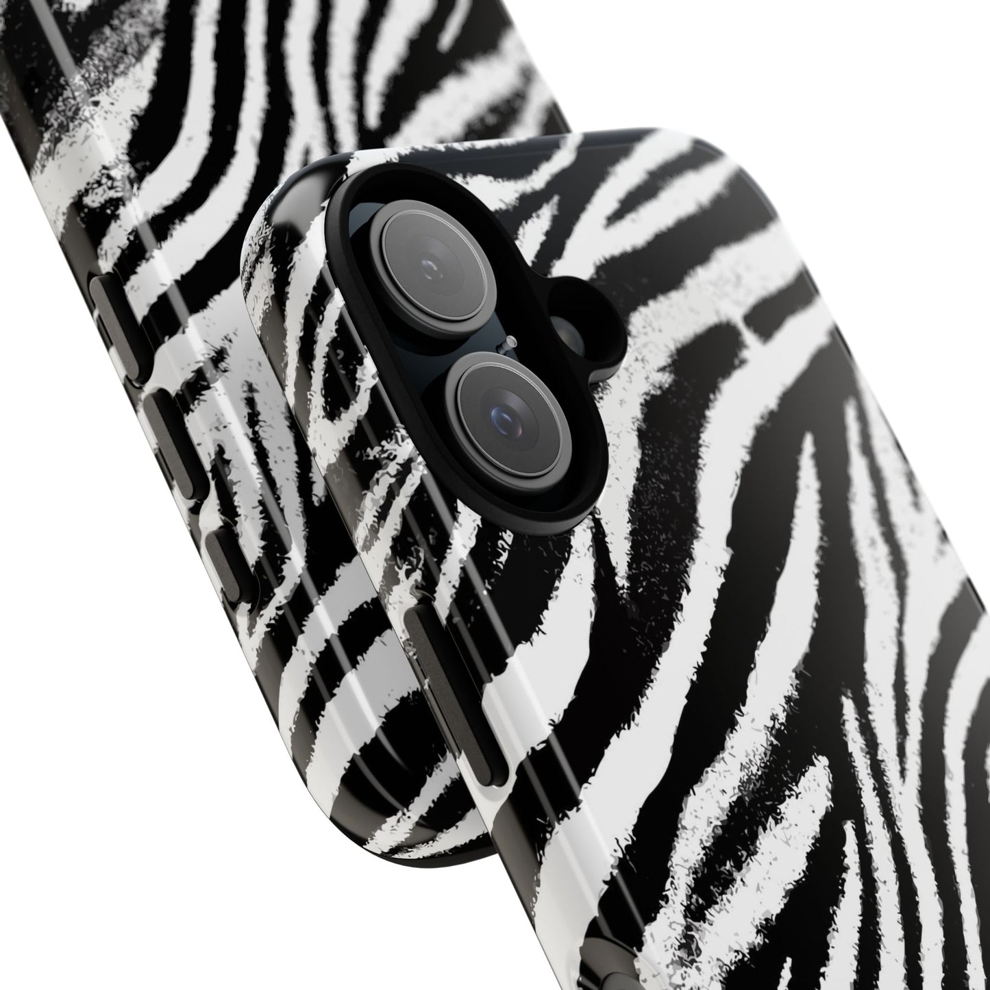 Vampire Art Vintage and Edgy iPhone 16 Tough Case - Grunge Zebra