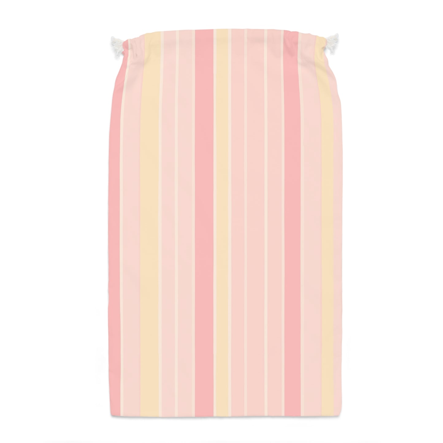 Vampire Art Retro Pastel Pink and Yellow Striped Christmas Santa Presents Sack