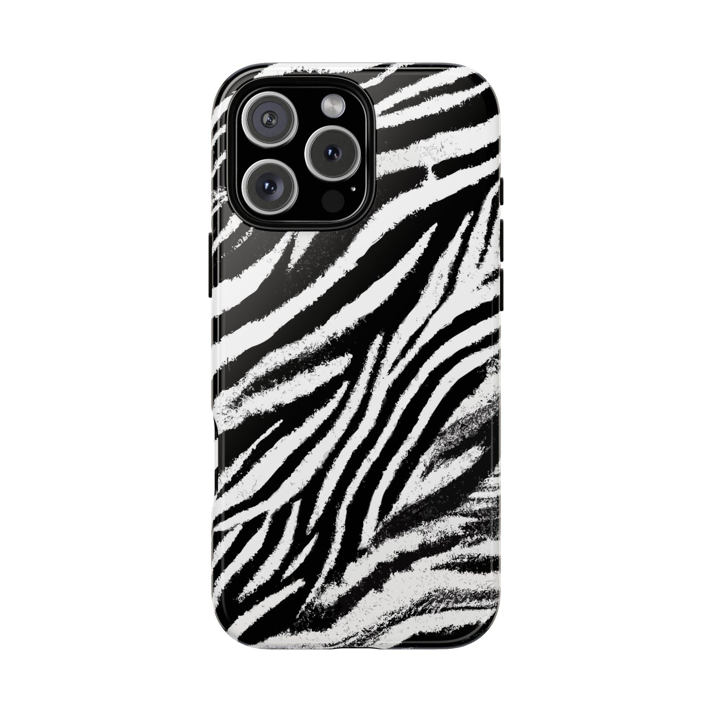 Vampire Art Vintage and Edgy iPhone 16 Tough Case - Grunge Zebra