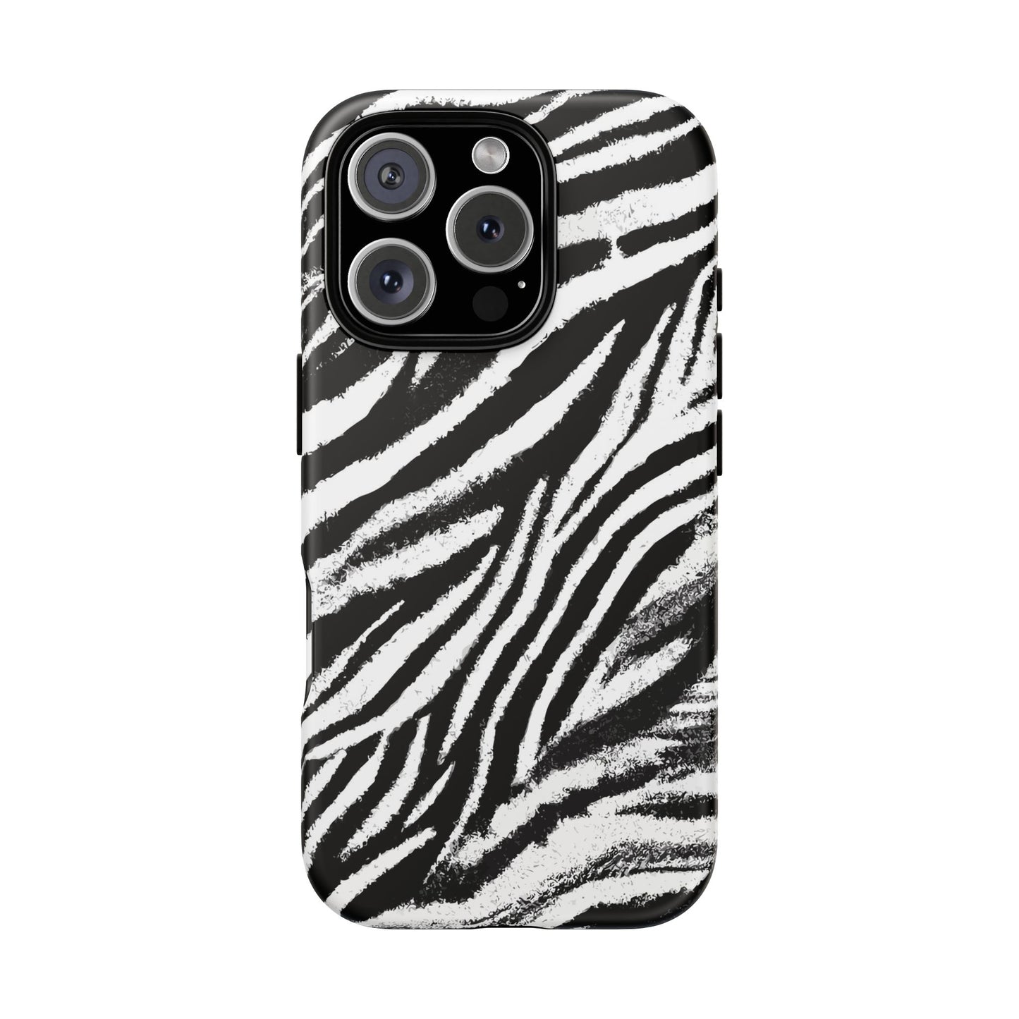 Vampire Art Vintage and Edgy iPhone 16 Tough Case - Grunge Zebra