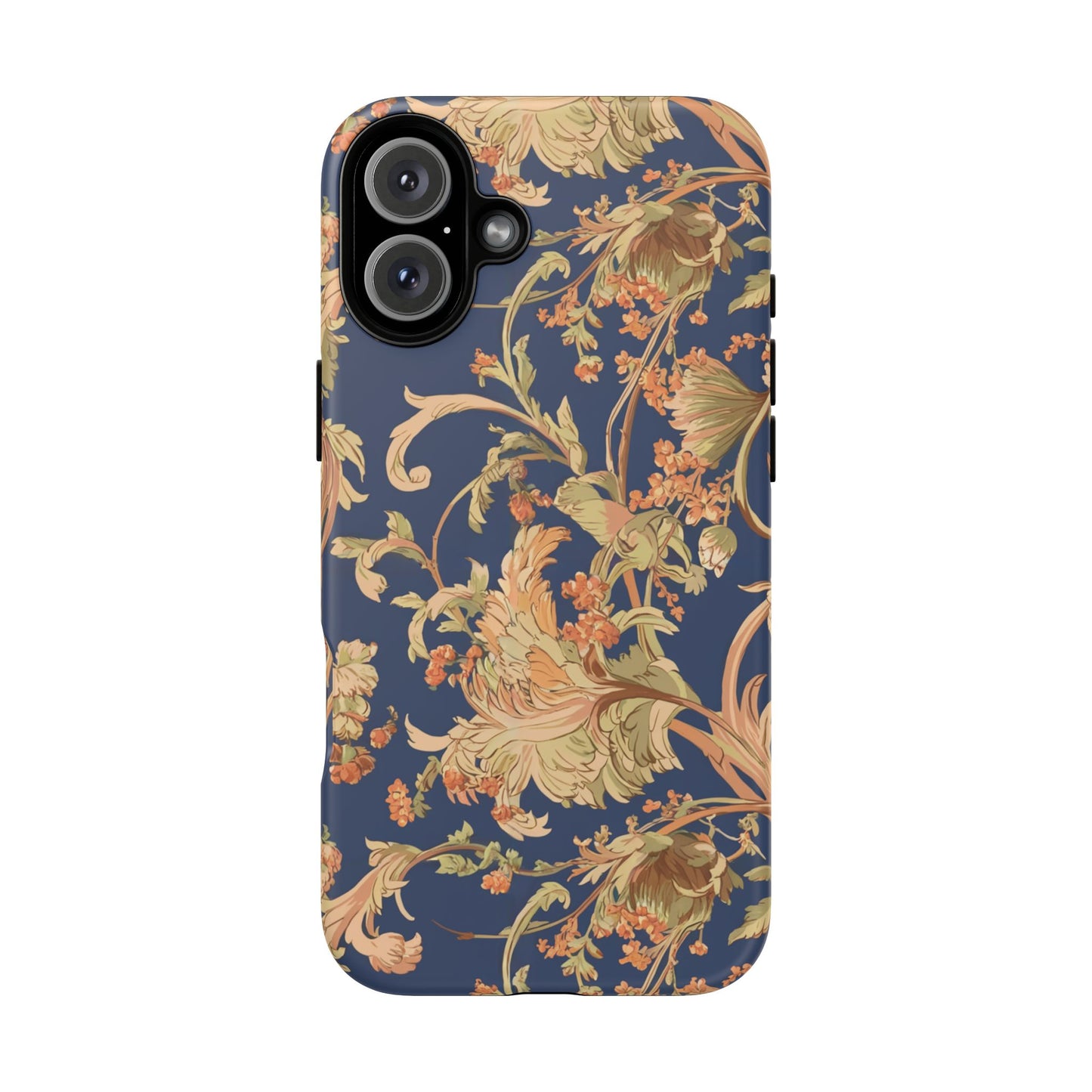 Vampire Art Vintage and Edgy iPhone 16 Tough Case - Mucha-Inspired Art Nouveau Florals