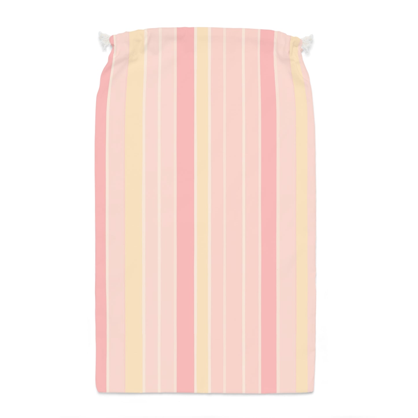 Vampire Art Retro Pastel Pink and Yellow Striped Christmas Santa Presents Sack