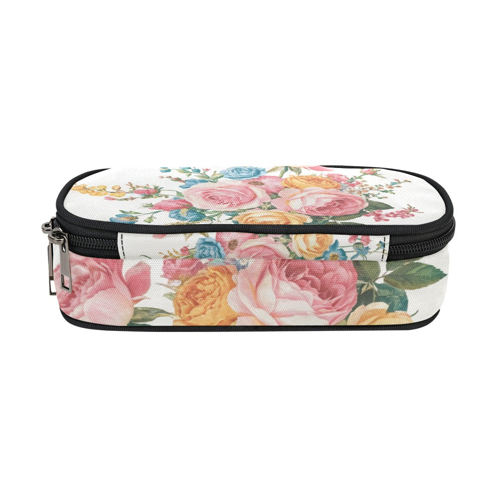 Vampire Art Studio Caddy: Deluxe Pencil Pouch - Romantic Multicolour Retro Florals