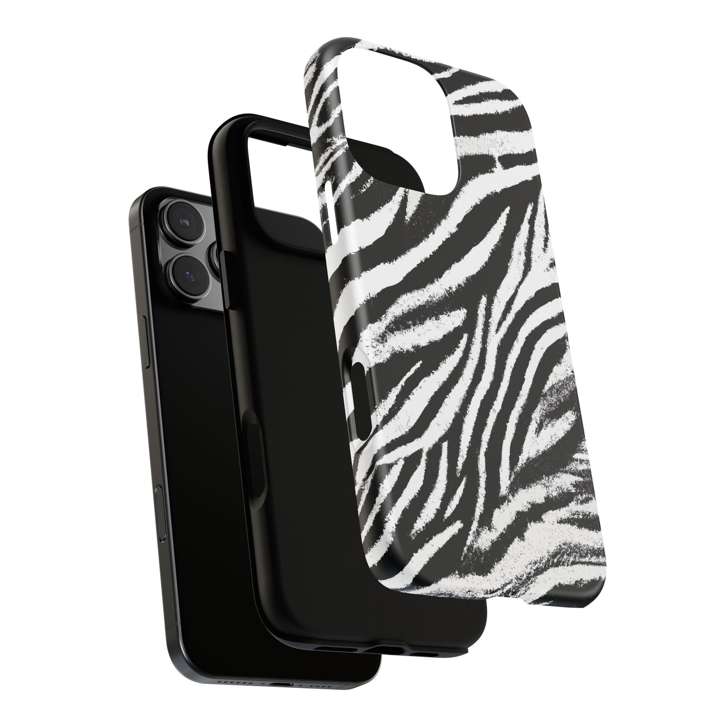 Vampire Art Vintage and Edgy iPhone 16 Tough Case - Grunge Zebra