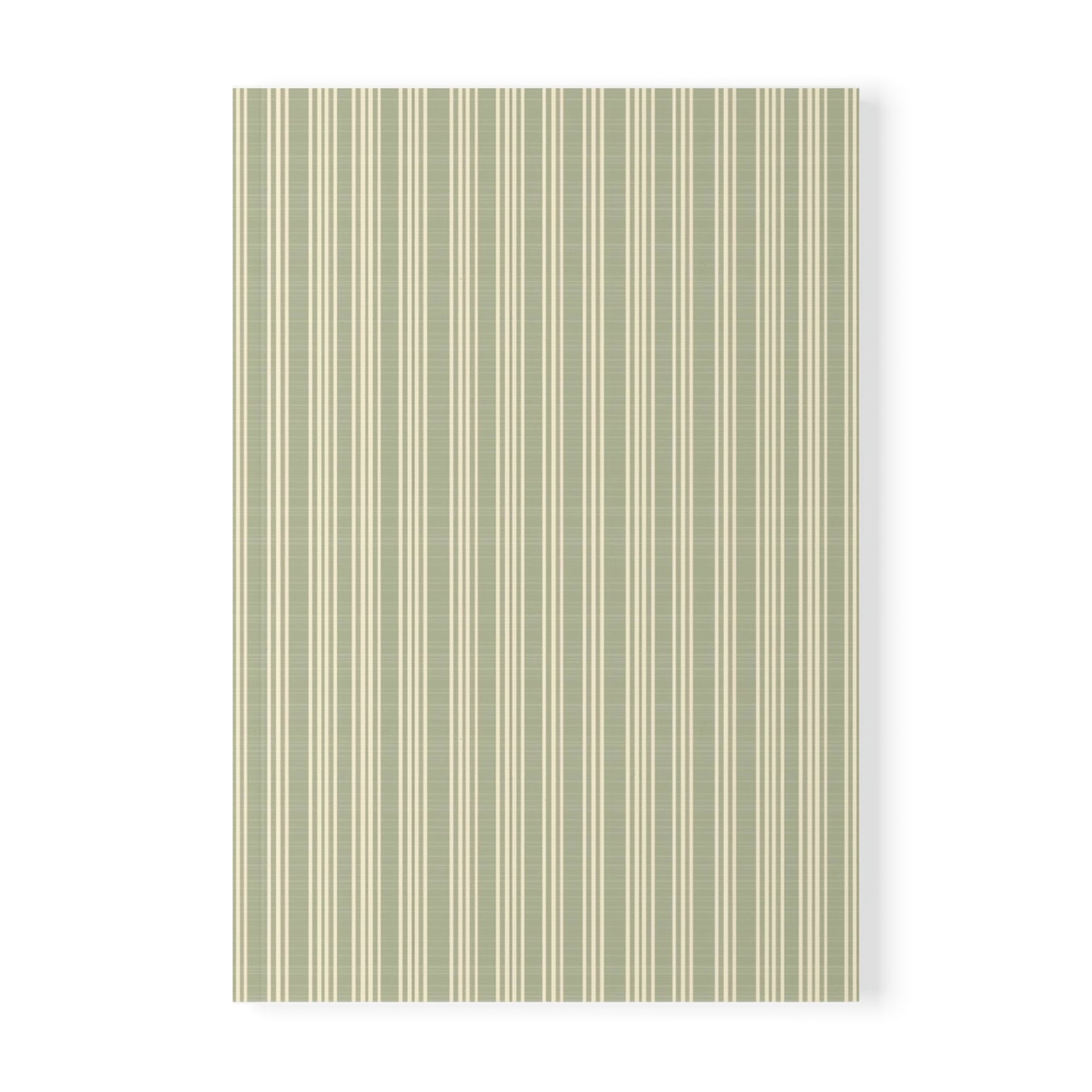 Vampire Art French Grandad Stripes in Khaki Softcover Notebook, A5