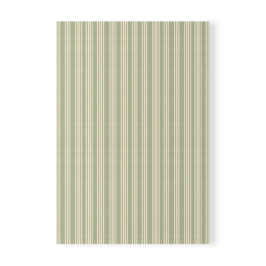 Vampire Art French Grandad Stripes in Khaki Softcover Notebook, A5