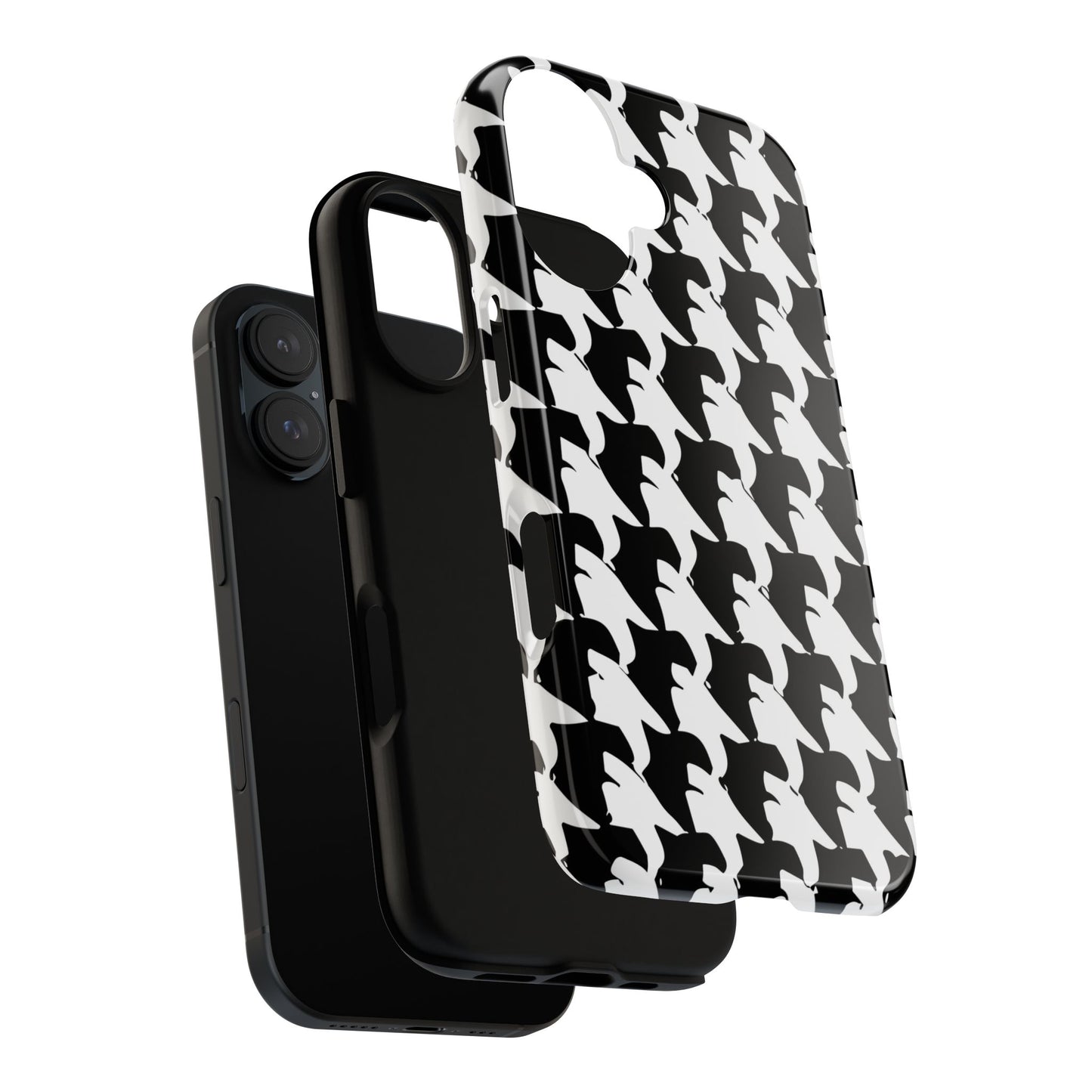 Vampire Art Vintage and Edgy iPhone 16 Tough Case - Mod Houndstooth