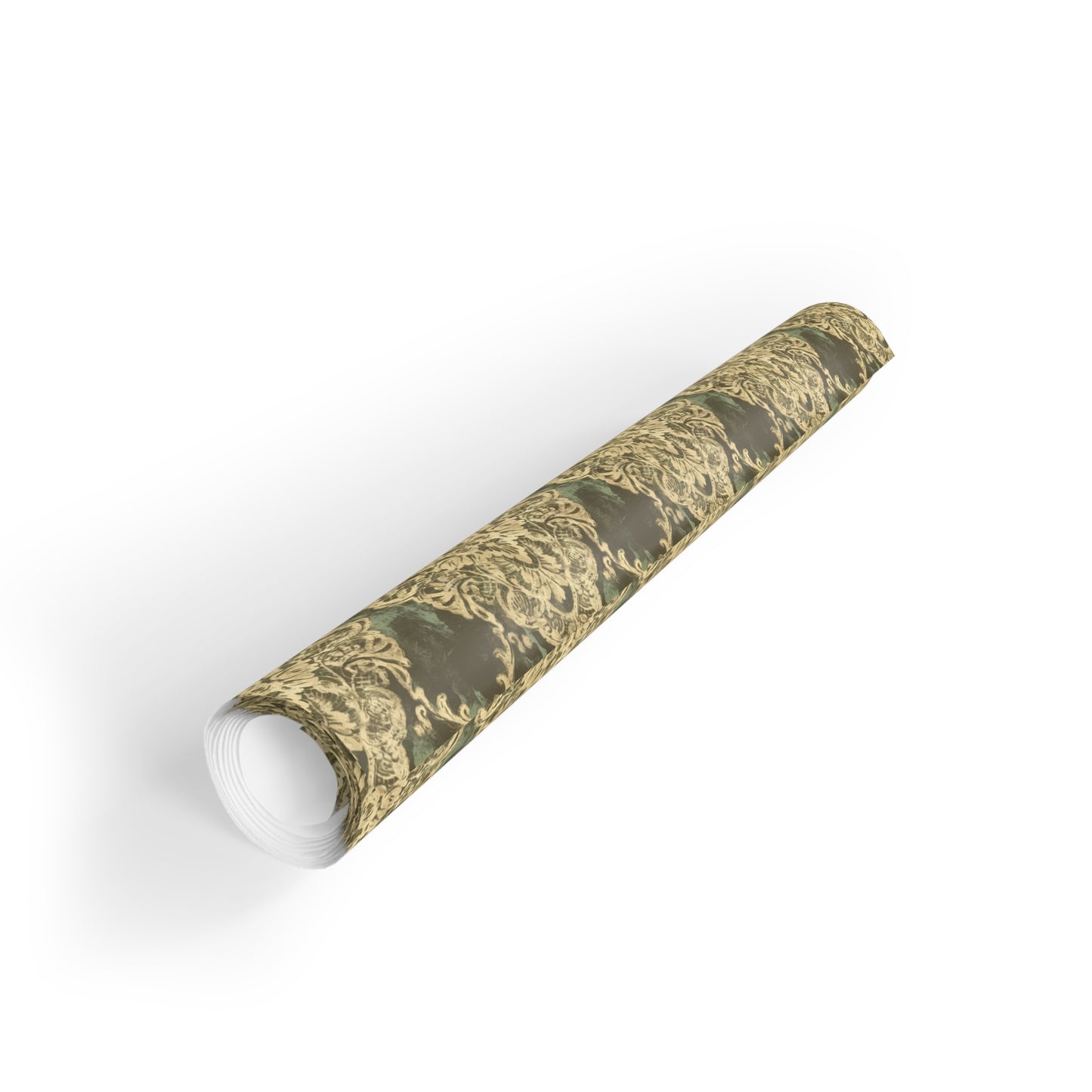 Vampire Art Retro Luxe Eco-Friendly Gift Wrapping Paper Roll (1 pc) - Grunge Damask - Made in the UK