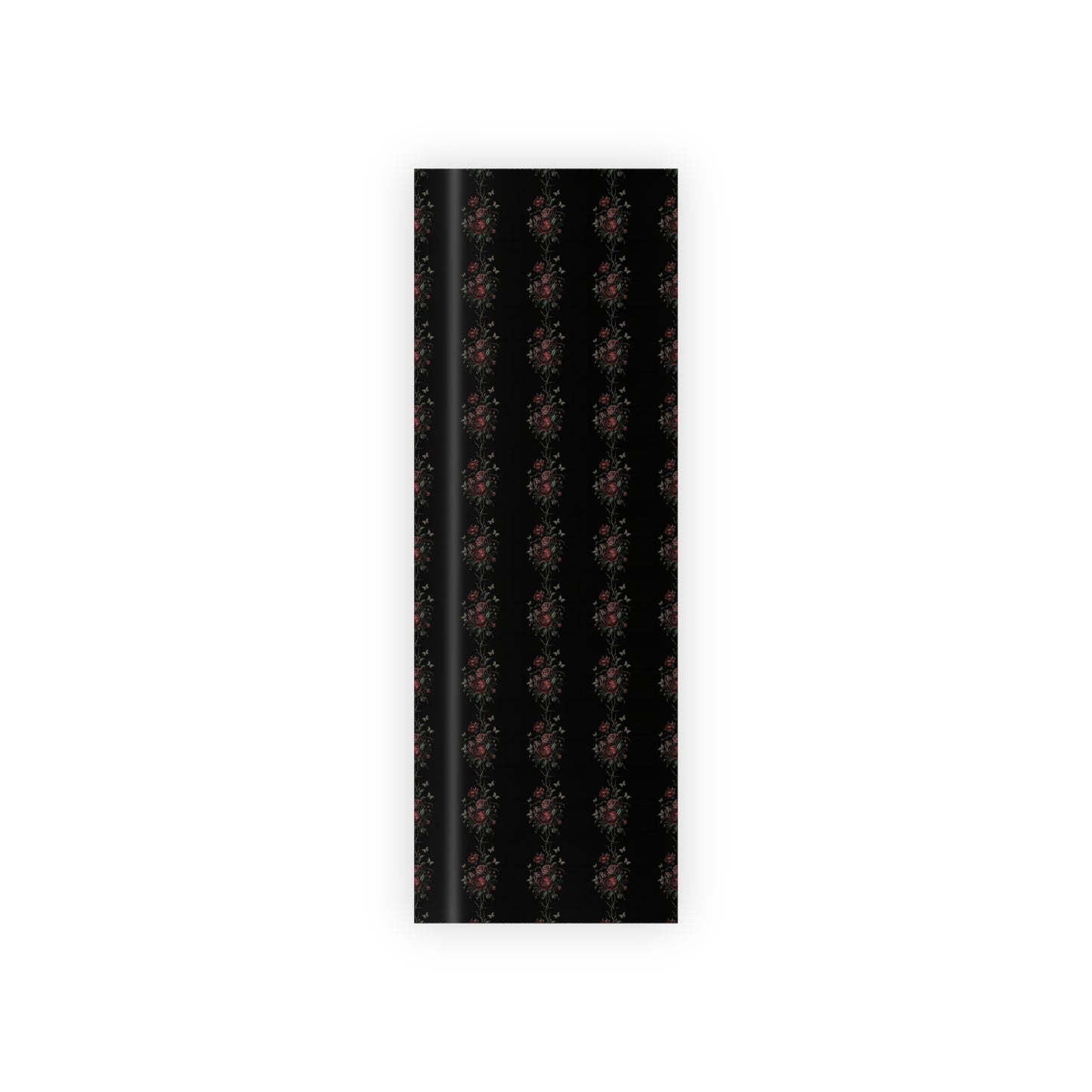 Vampire Art Retro Luxe Eco-Friendly Gift Wrapping Paper Roll (1 pc) - Goth Roses - Made in the UK