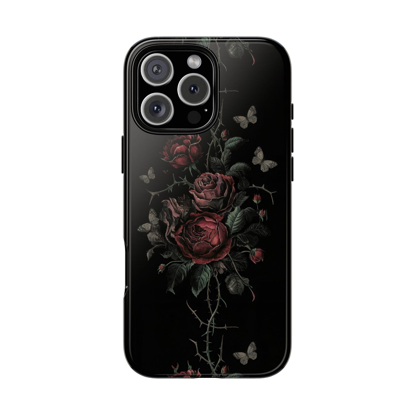 Vampire Art Vintage and Edgy iPhone 16 Tough Case - Goth Roses