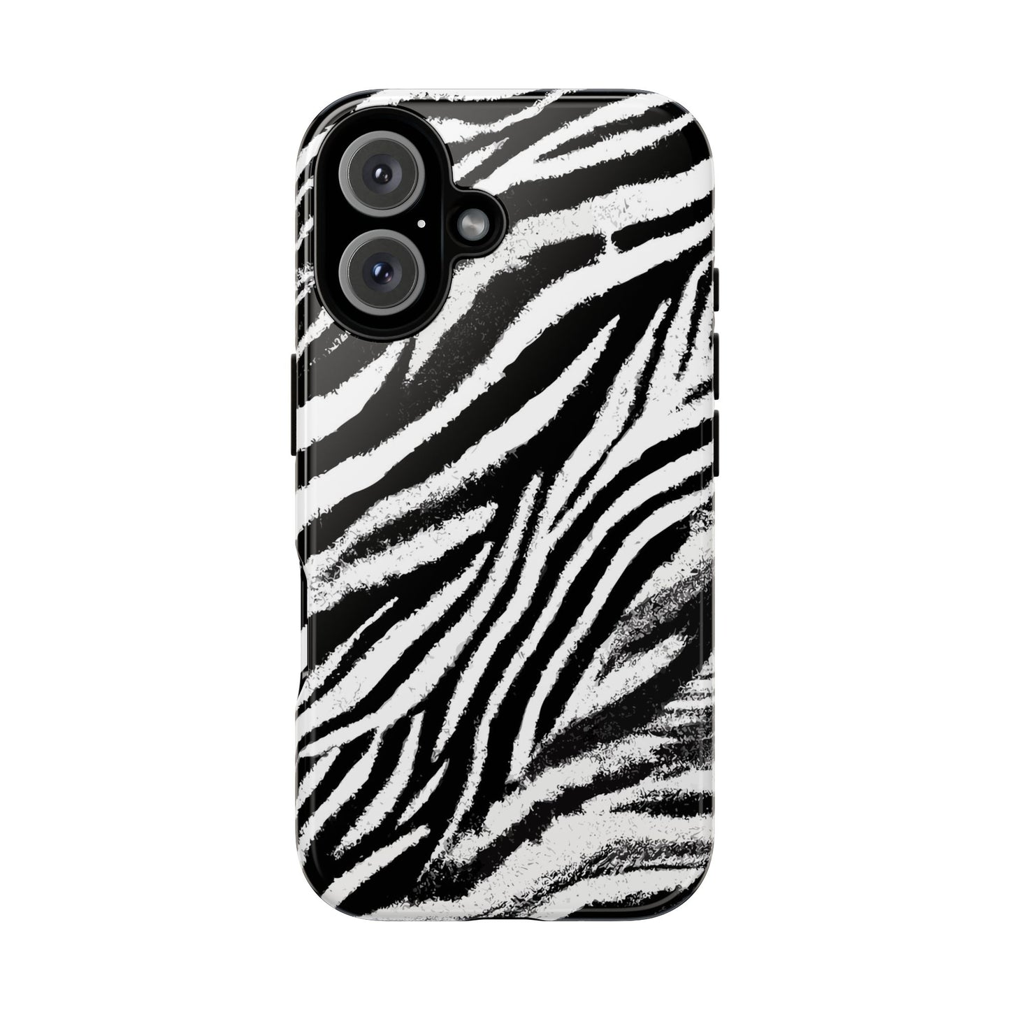 Vampire Art Vintage and Edgy iPhone 16 Tough Case - Grunge Zebra