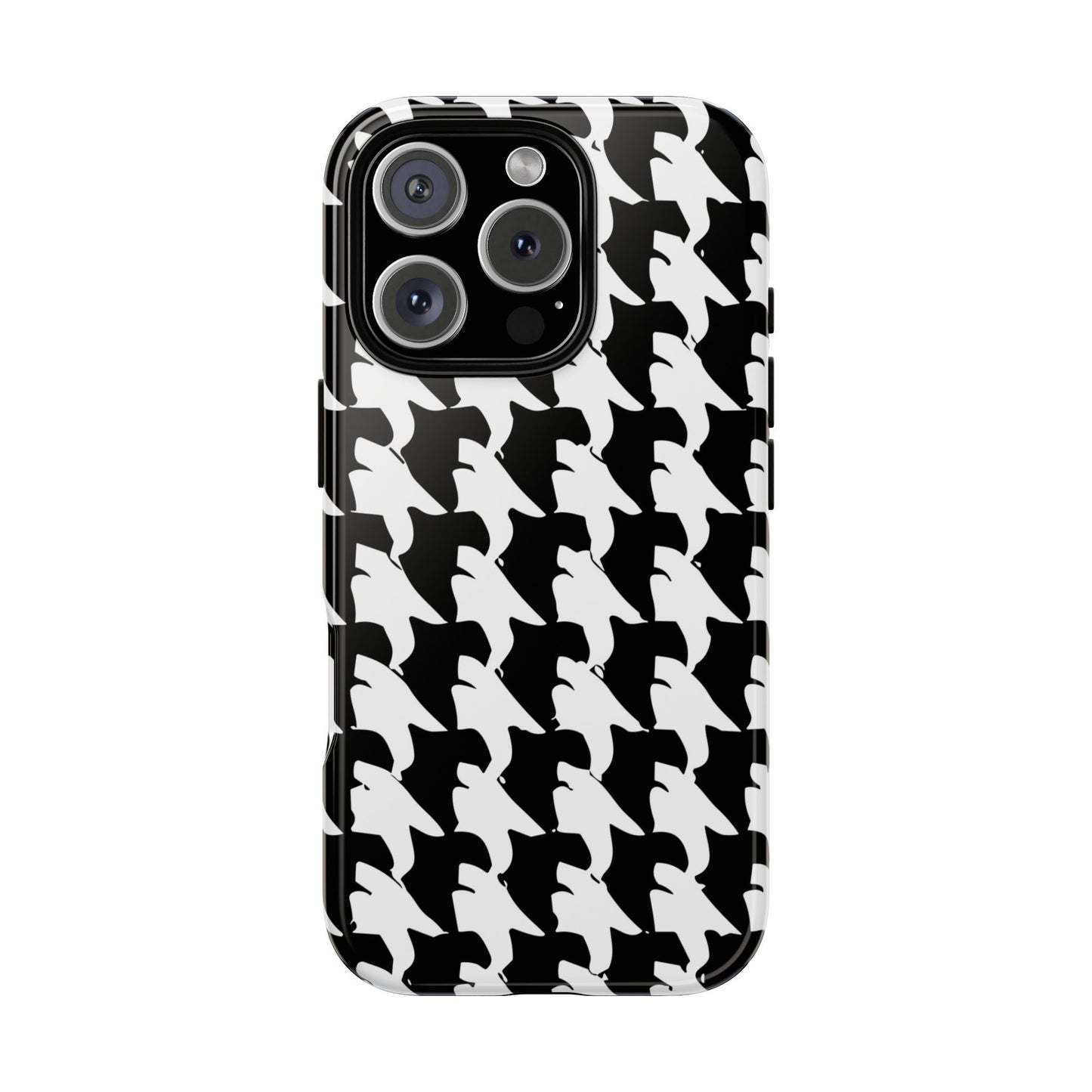 Vampire Art Vintage and Edgy iPhone 16 Tough Case - Mod Houndstooth