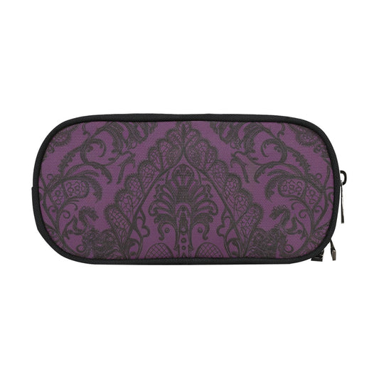 Vampire Art Studio Caddy: Deluxe Pencil Pouch - Victorian Lace Print in Purple