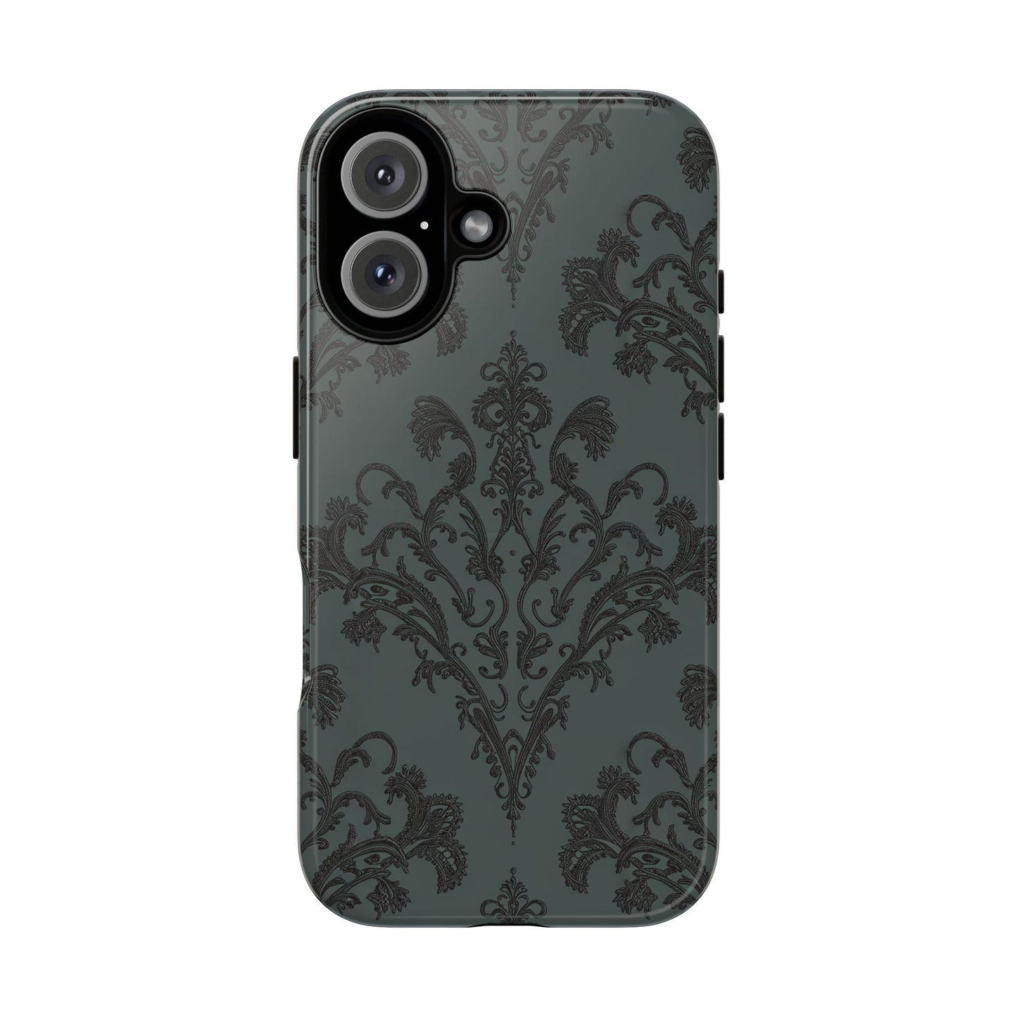 Vampire Art Vintage and Edgy iPhone 16 Tough Case - Goth Brocade