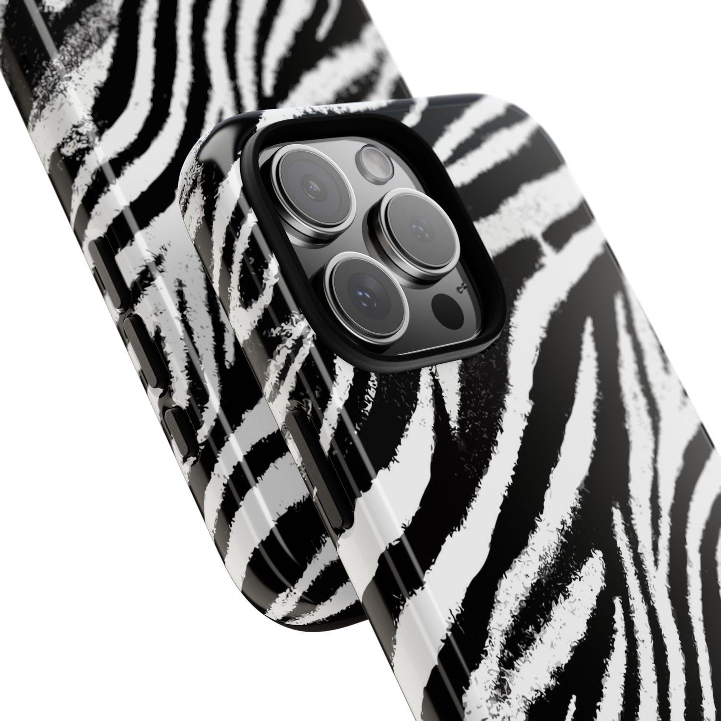 Vampire Art Vintage and Edgy iPhone 16 Tough Case - Grunge Zebra