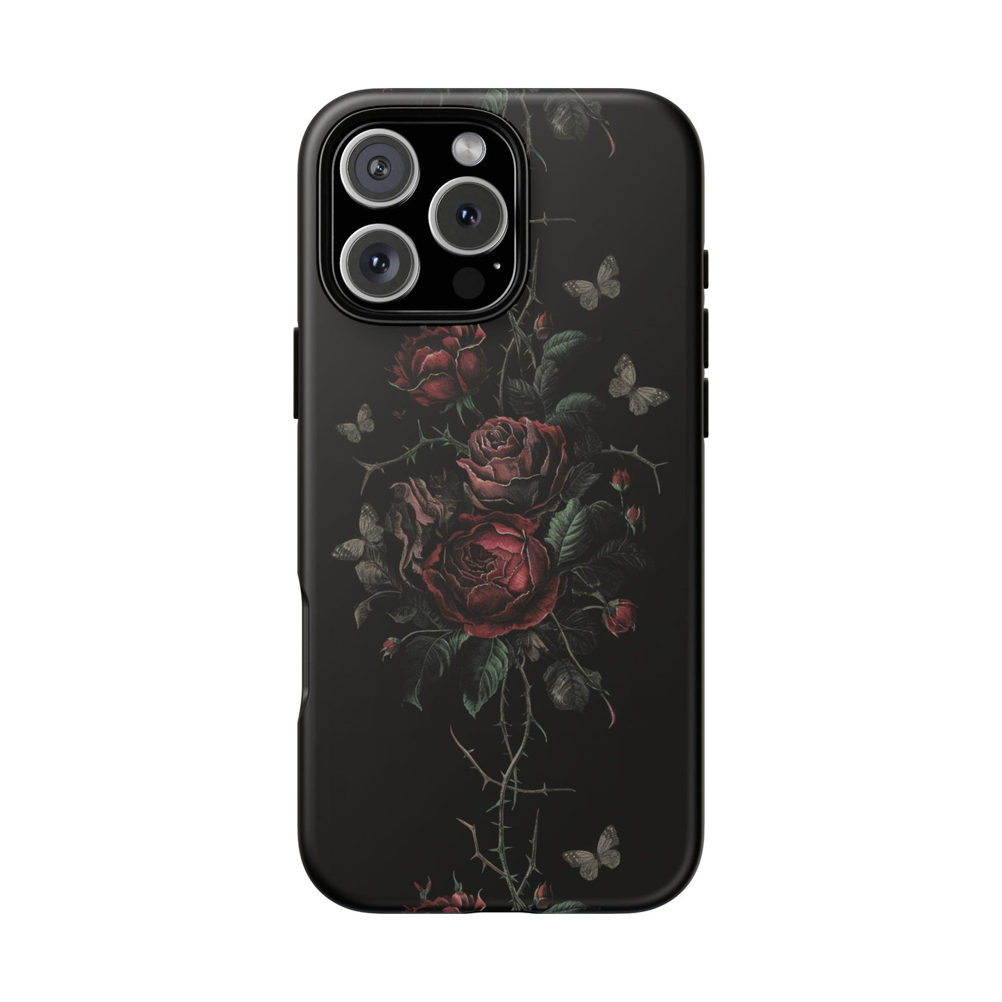 Vampire Art Vintage and Edgy iPhone 16 Tough Case - Goth Roses