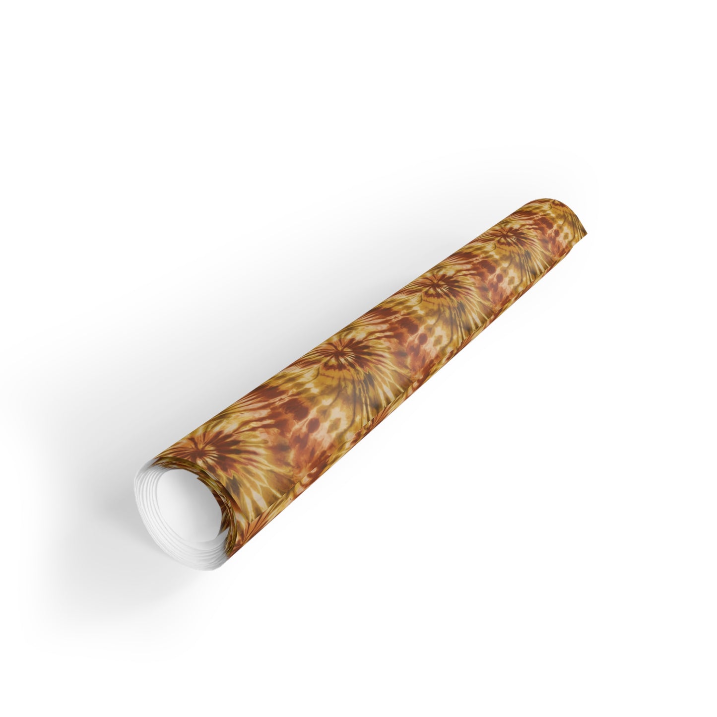 Vampire Art Retro Luxe Eco-Friendly Gift Wrapping Paper Roll (1 pc) - Boho Tie Dye in Earthy Colours - Made in the UK