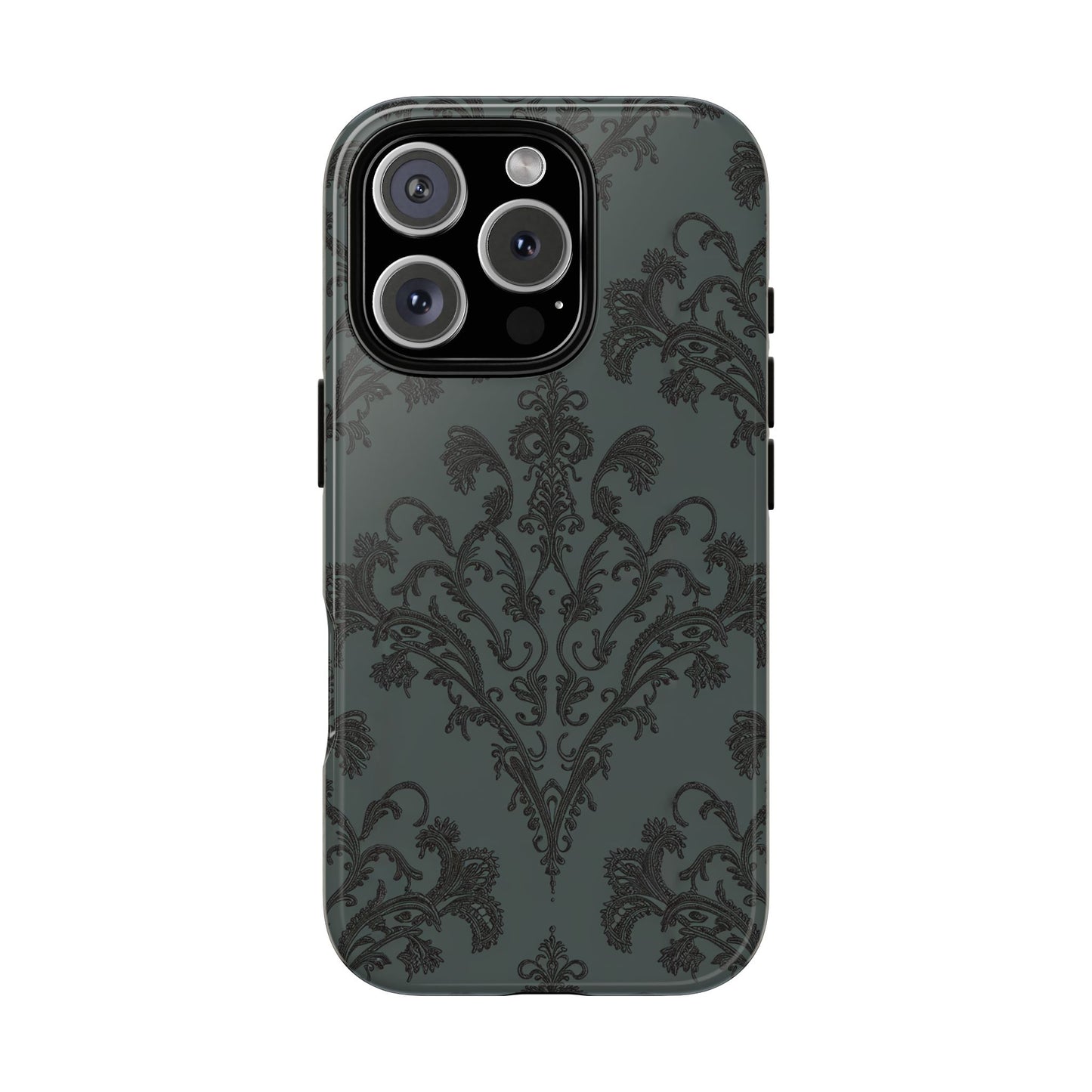 Vampire Art Vintage and Edgy iPhone 16 Tough Case - Goth Brocade