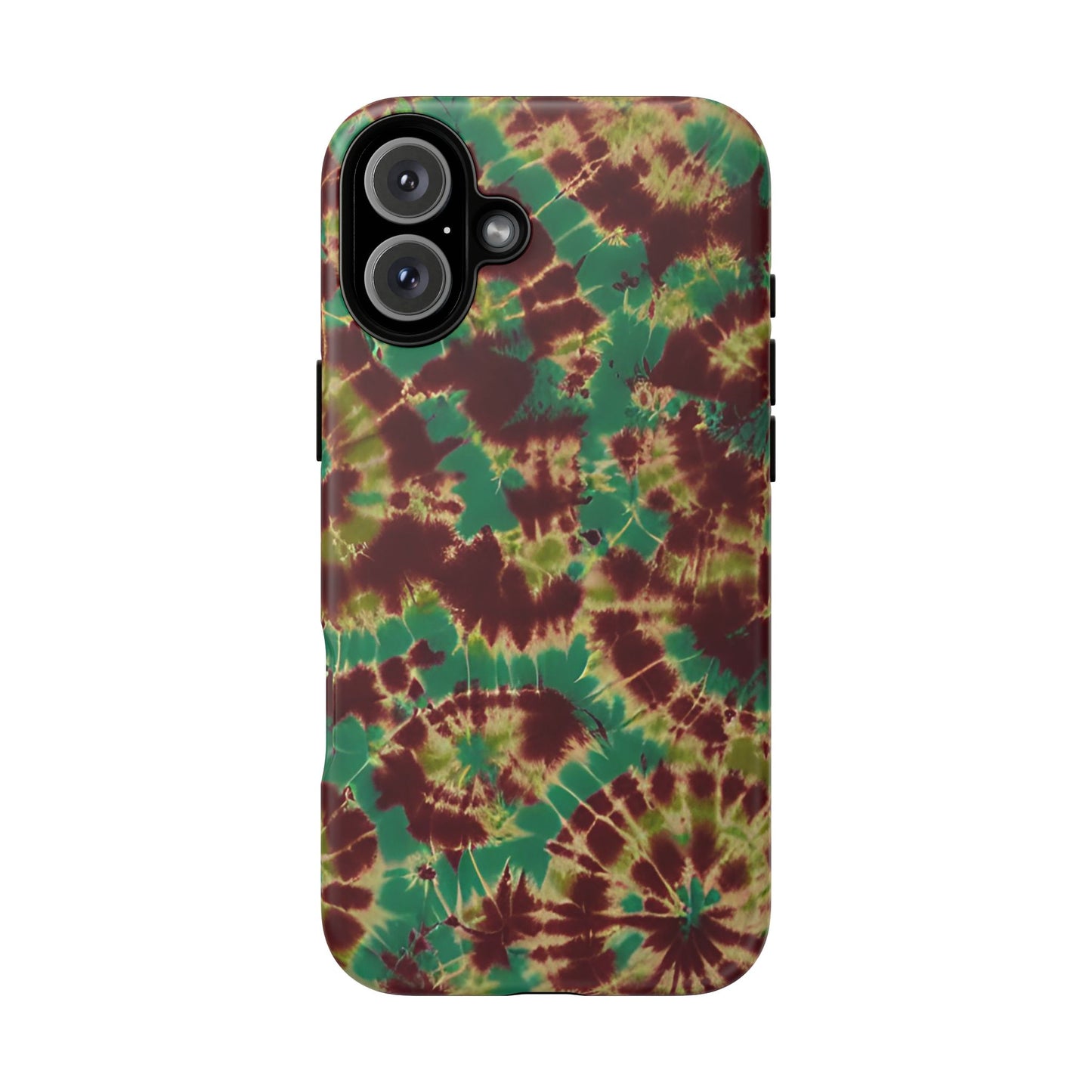 Vampire Art Vintage and Edgy iPhone 16 Tough Case - Forest Tie Dye